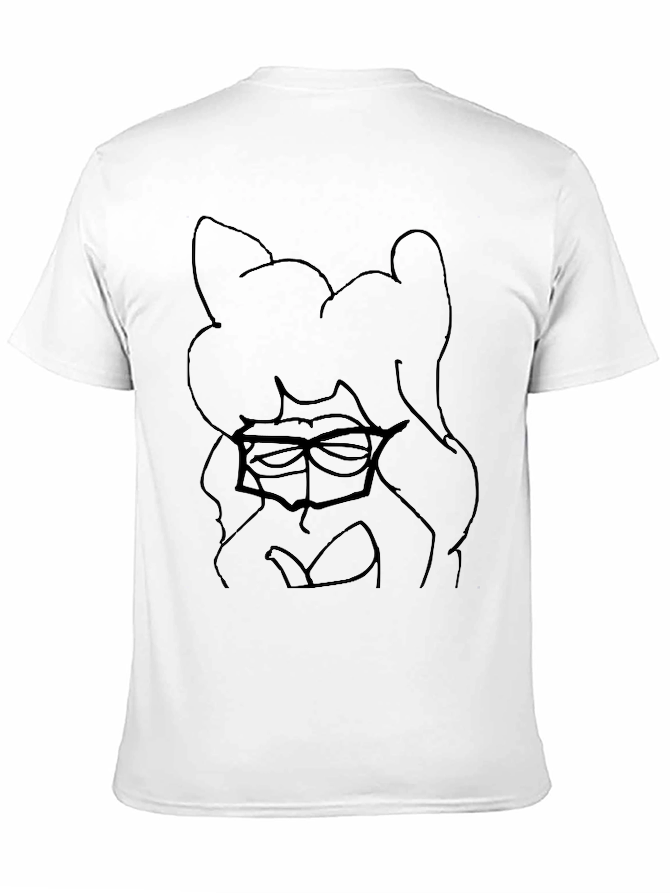 Black Cartoon Character Black T-Shirt view 11