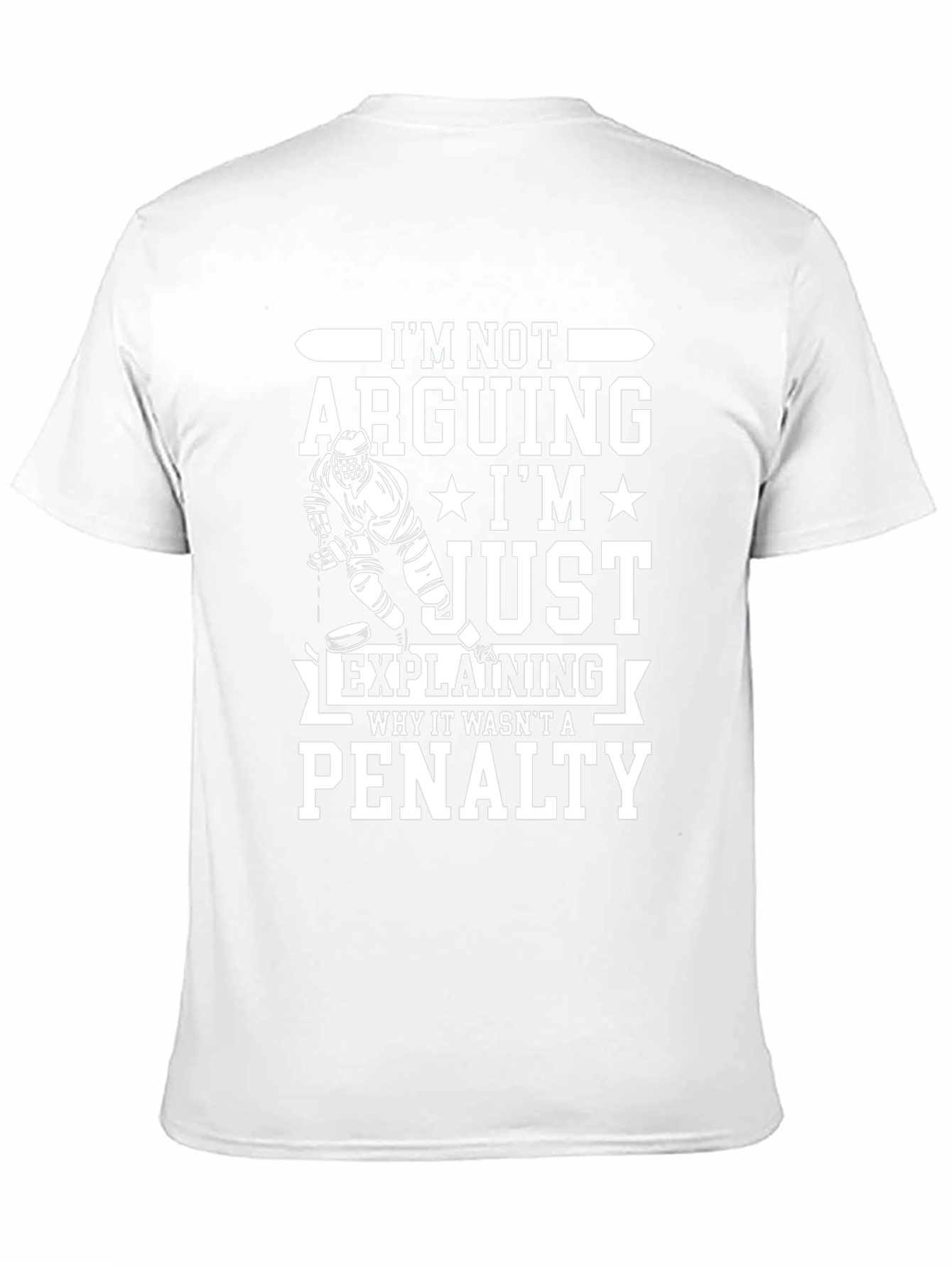 Black Hockey Penalty T-Shirt - I'm Not Arguing view 11