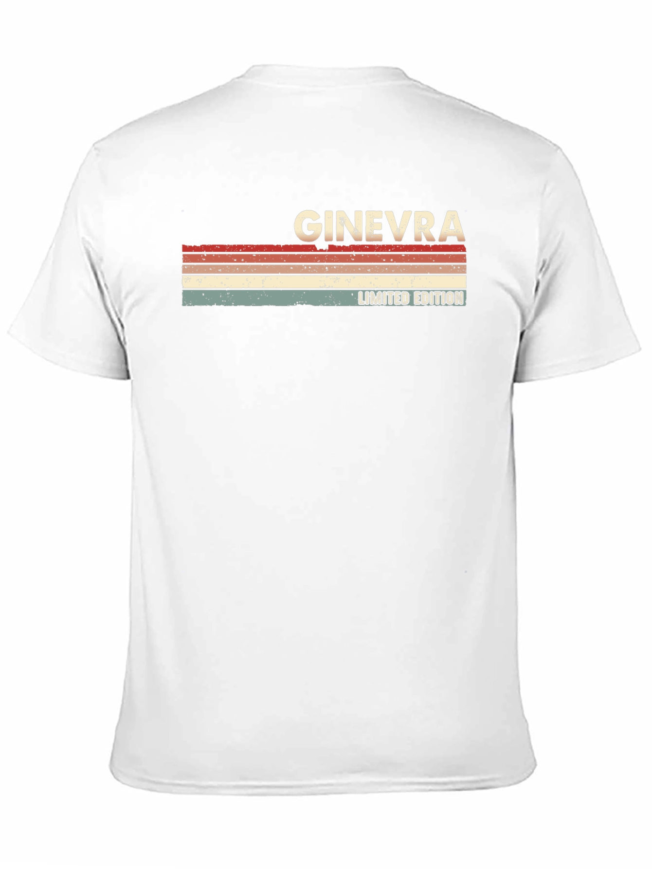 Black Ginevra Limited Edition Retro Style Black T-Shirt view 11