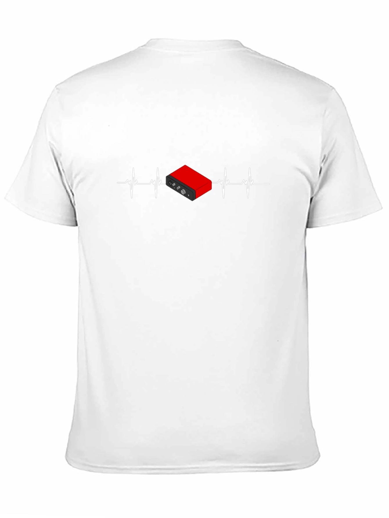 Black Audio Interface Heartbeat T-Shirt - Music Production view 11