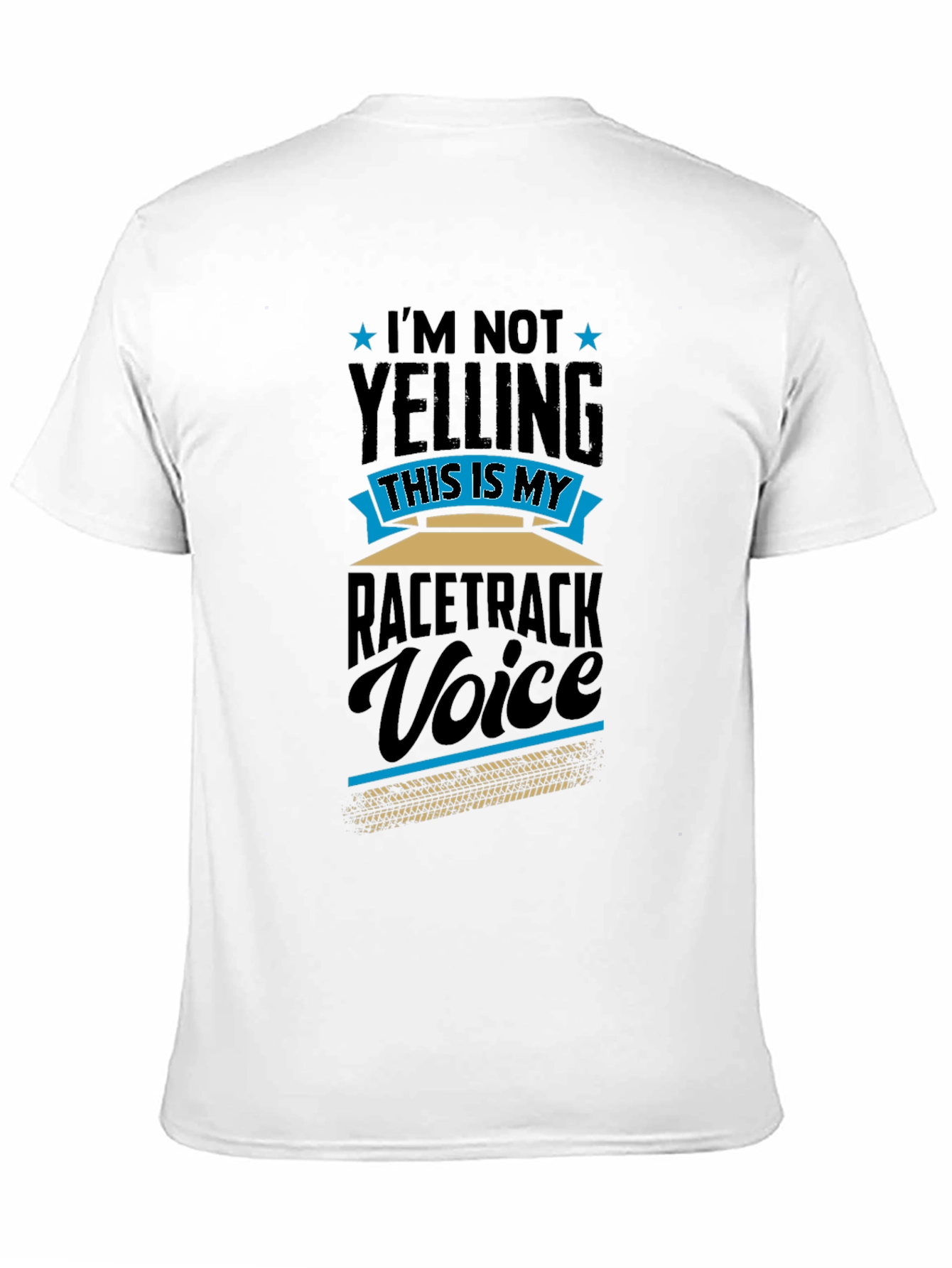 Black Racetrack Voice Tee - Funny Motorsport Fan Shirt view 11