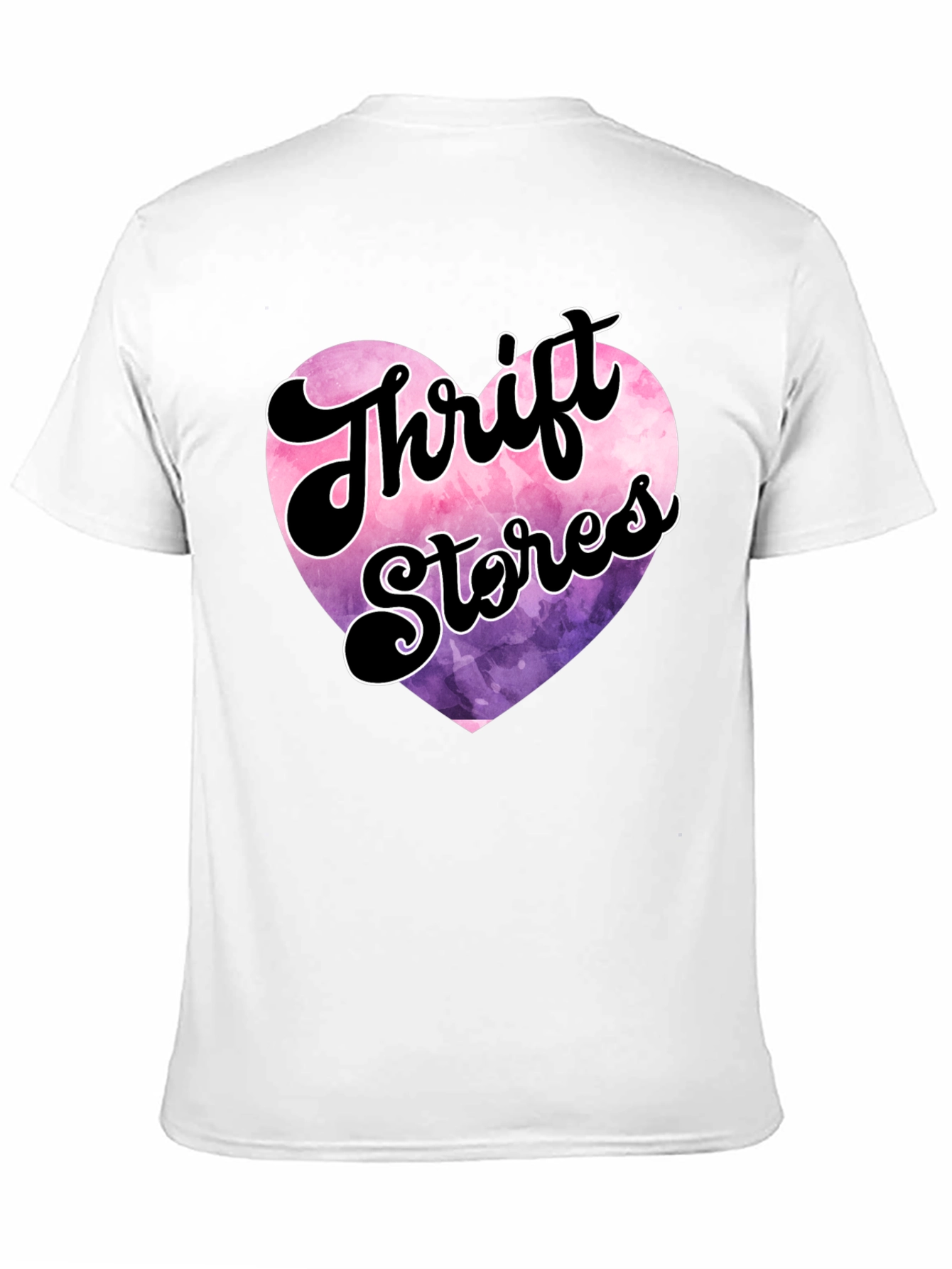 Black Thrift Stores Heart Graphic Tee - Black view 11