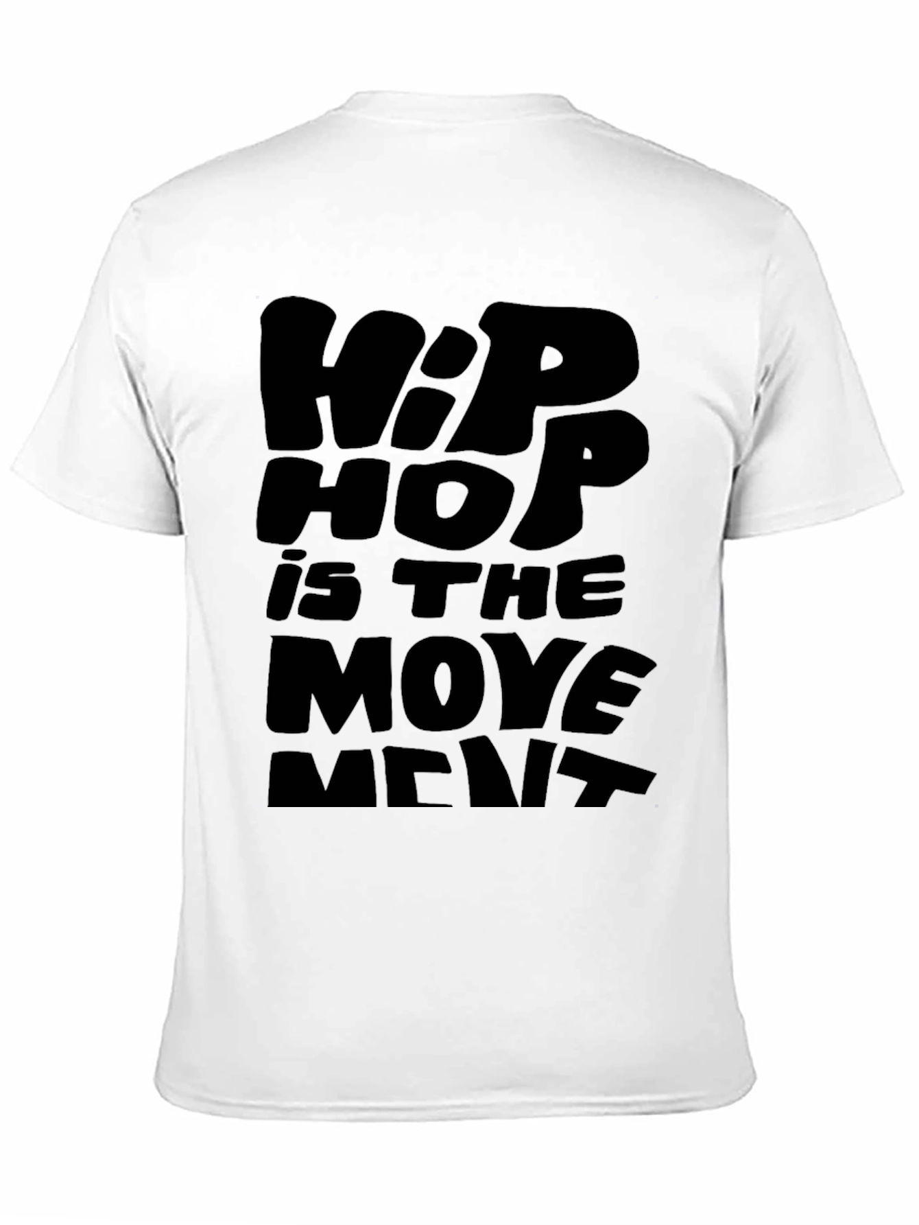 Black Hip Hop is the Movement Black T-Shirt view 11