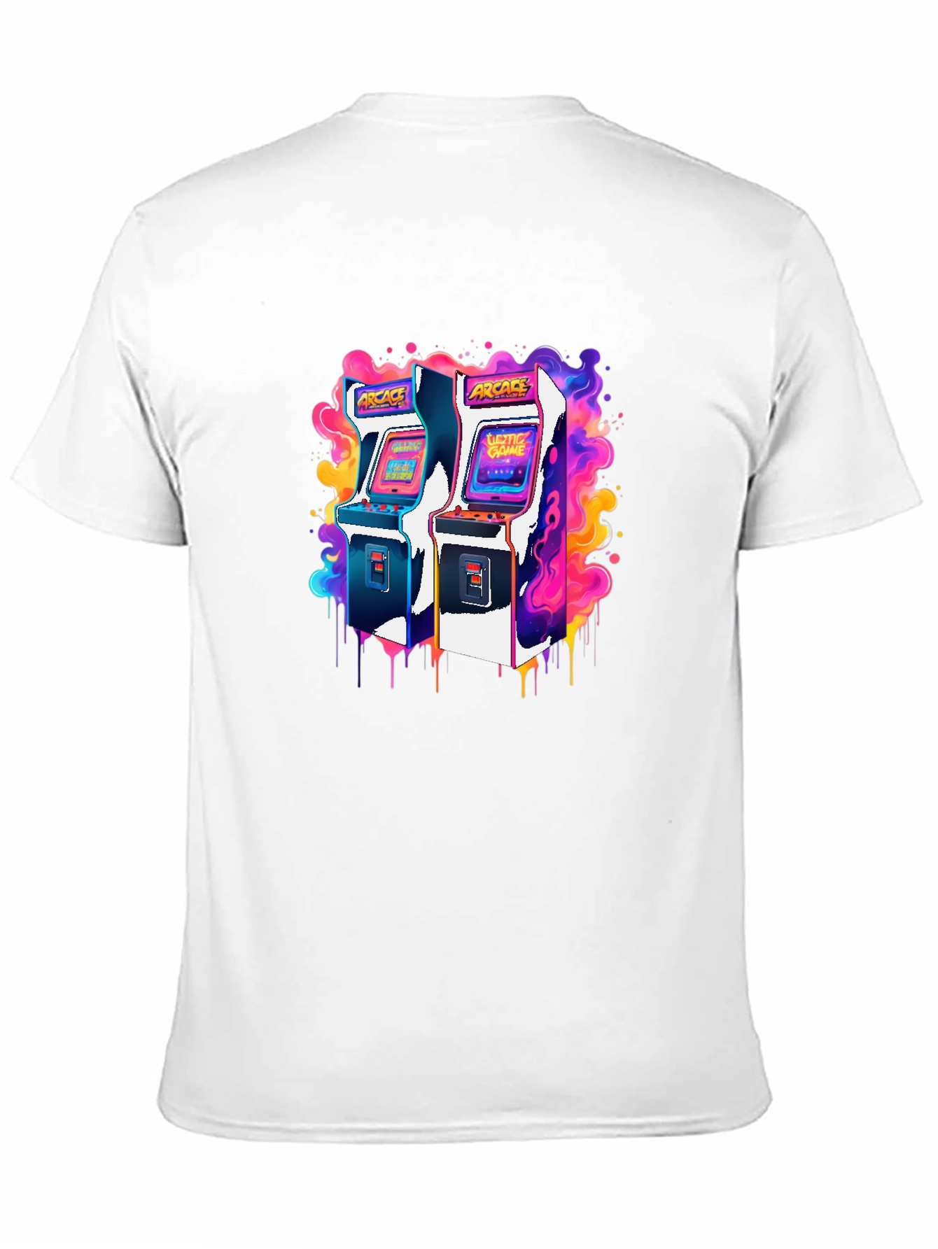 Black Retro Arcade Game T-Shirt - Gamer Style view 11