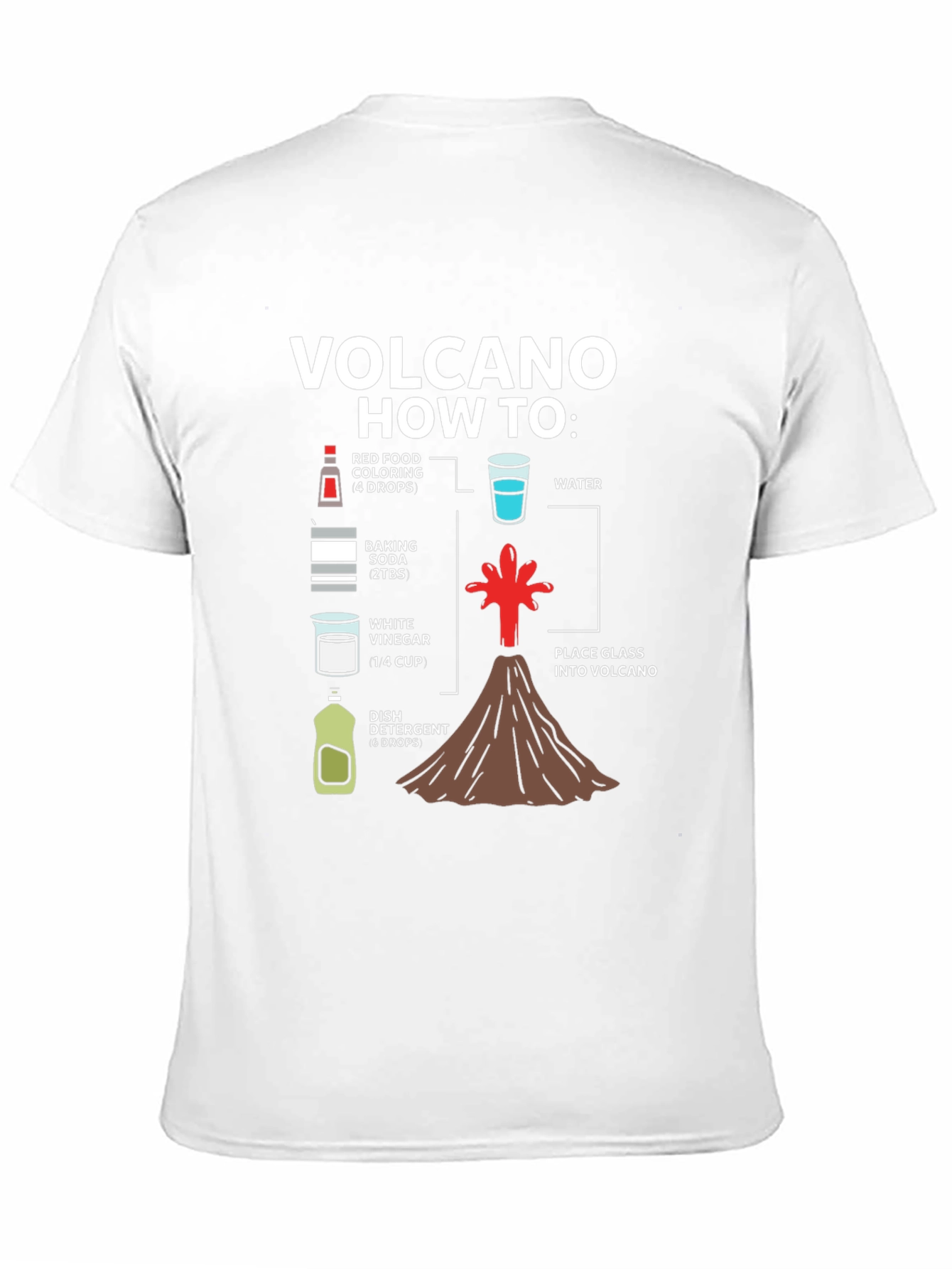 Black Volcano How-To Graphic T-Shirt - Science Experiment Tee view 11