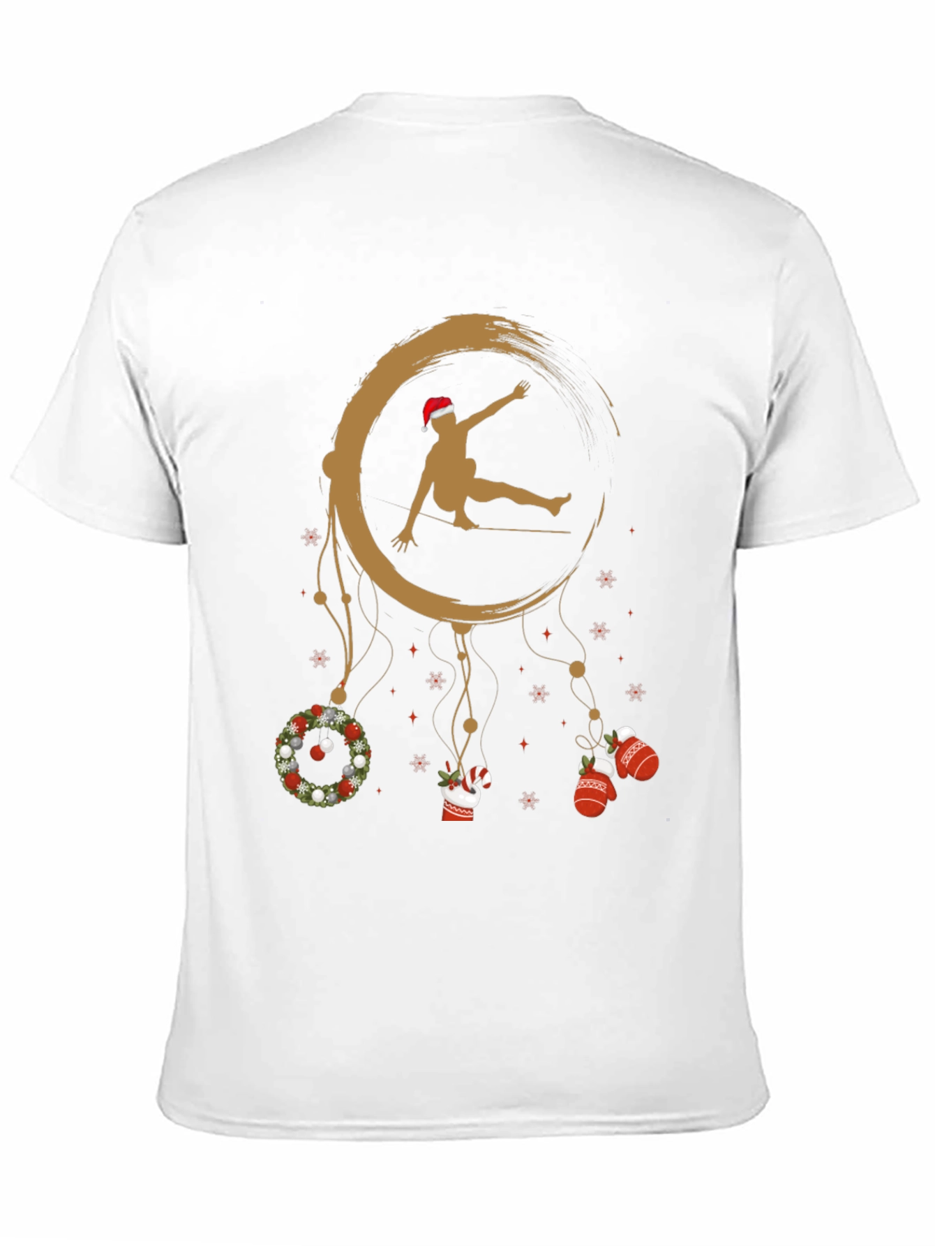Black Festive Slackline Dream T-Shirt view 11