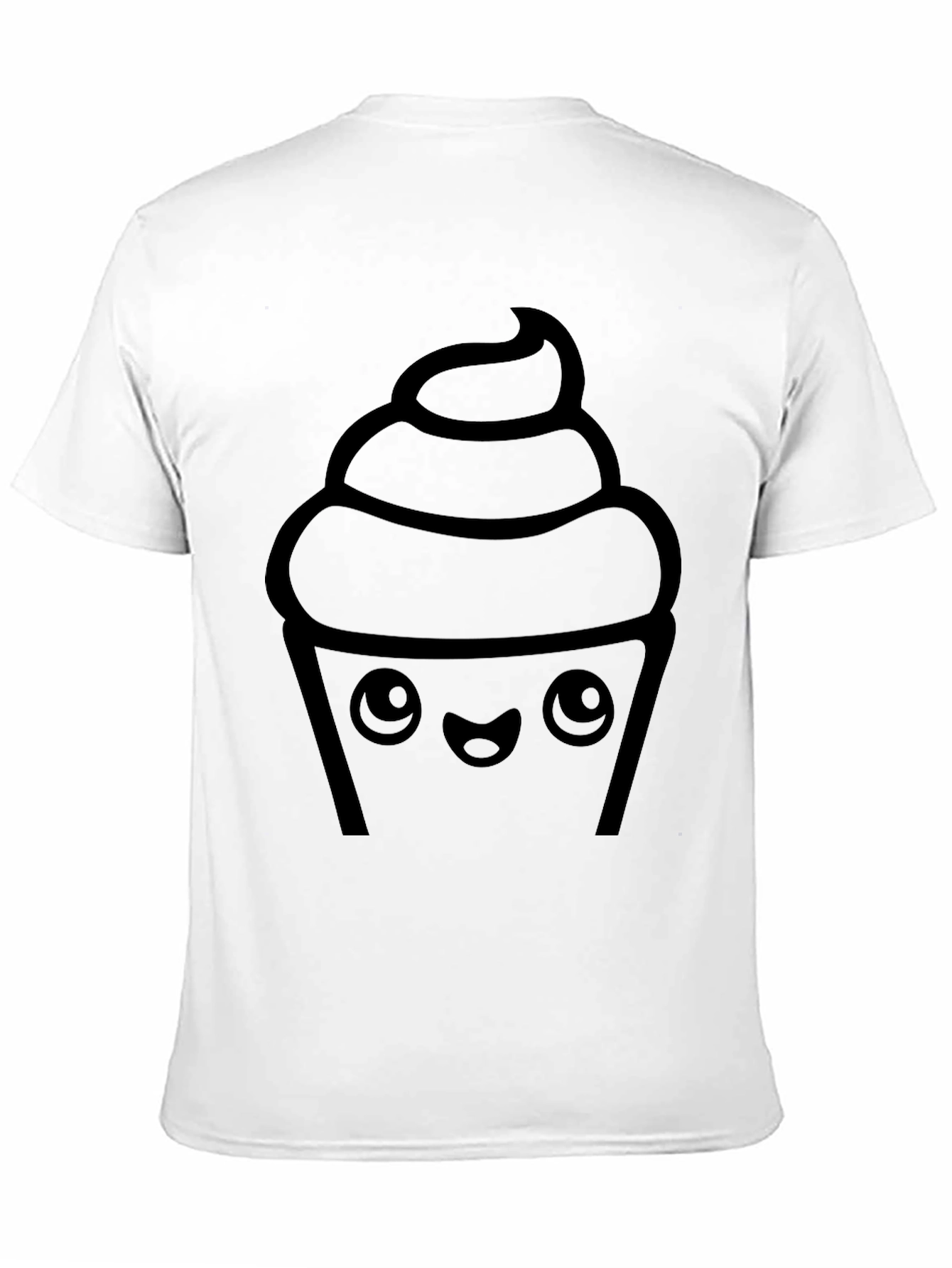 Black Cute Cupcake Graphic Print Tee view 11