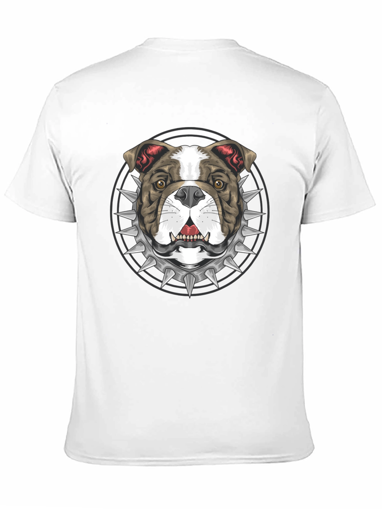 Black Bulldog Spike Collar Graphic Tee - Bold Streetwear Style view 11