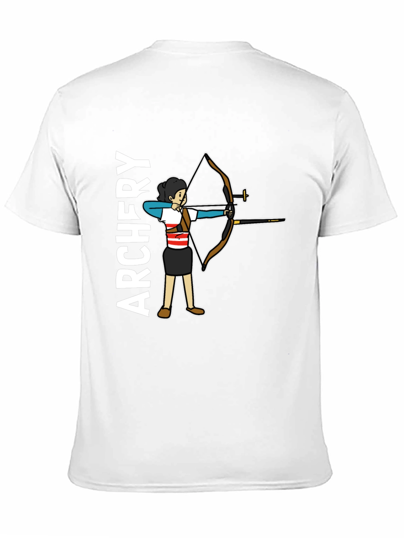 Black Archery Girl Graphic Tee - Target Practice T-Shirt view 11