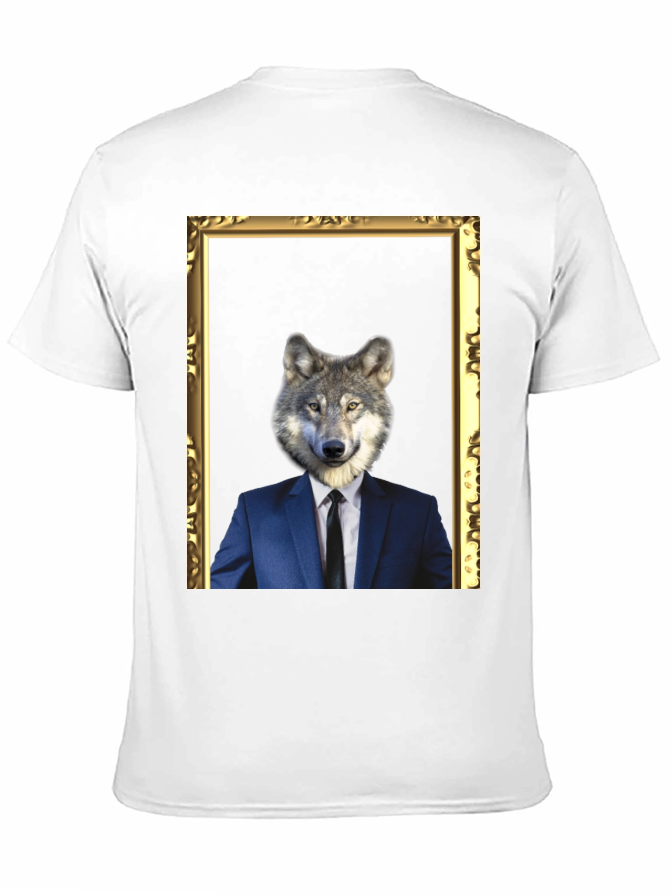 Black Wolf in Suit T-Shirt - Unique Graphic Tee view 11