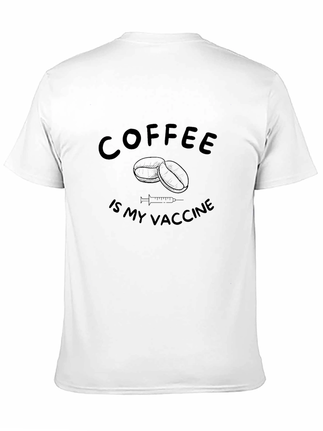 Black Coffee Is My Vaccine T-Shirt view 11