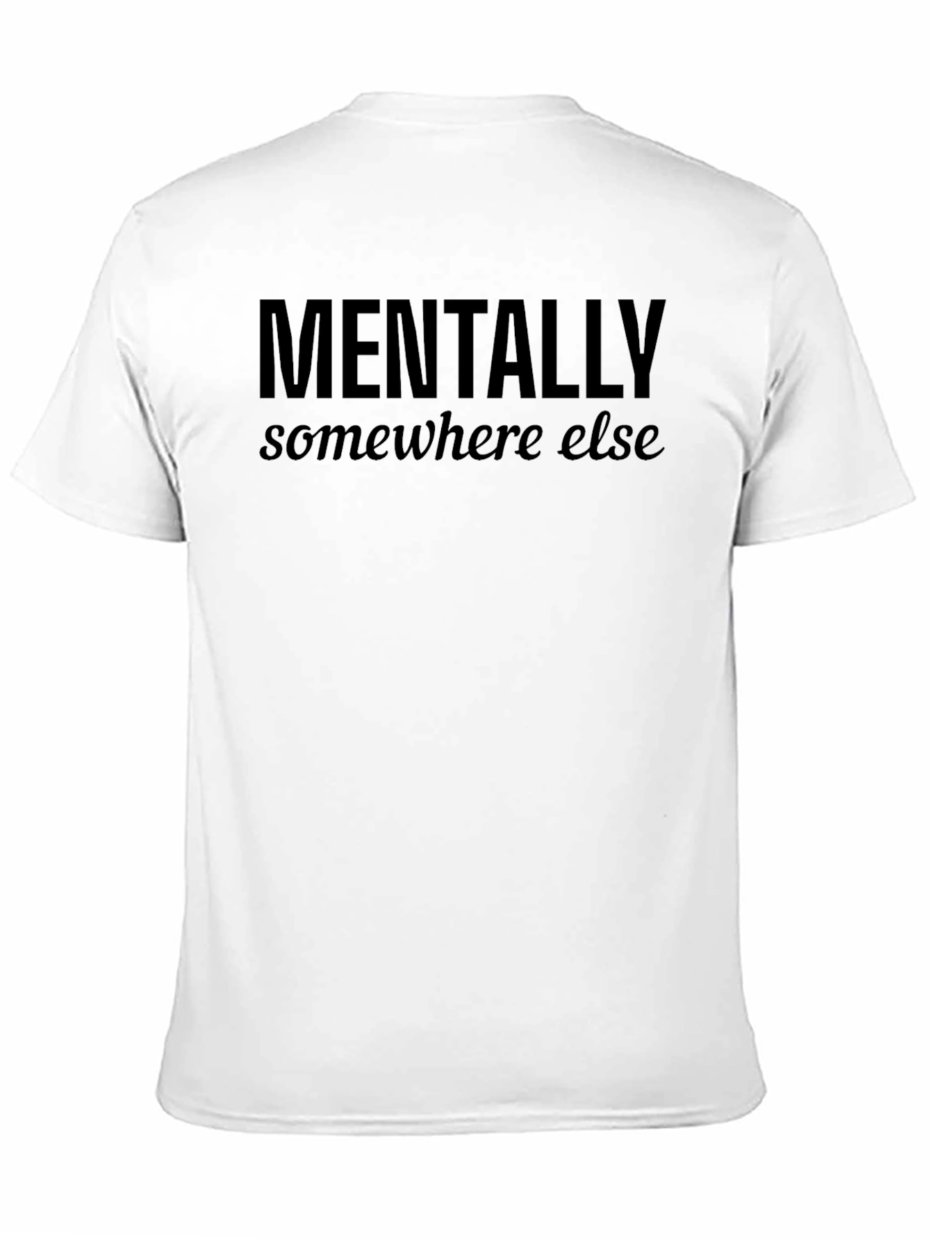 Black Mentally Elsewhere Graphic Tee - Black view 11