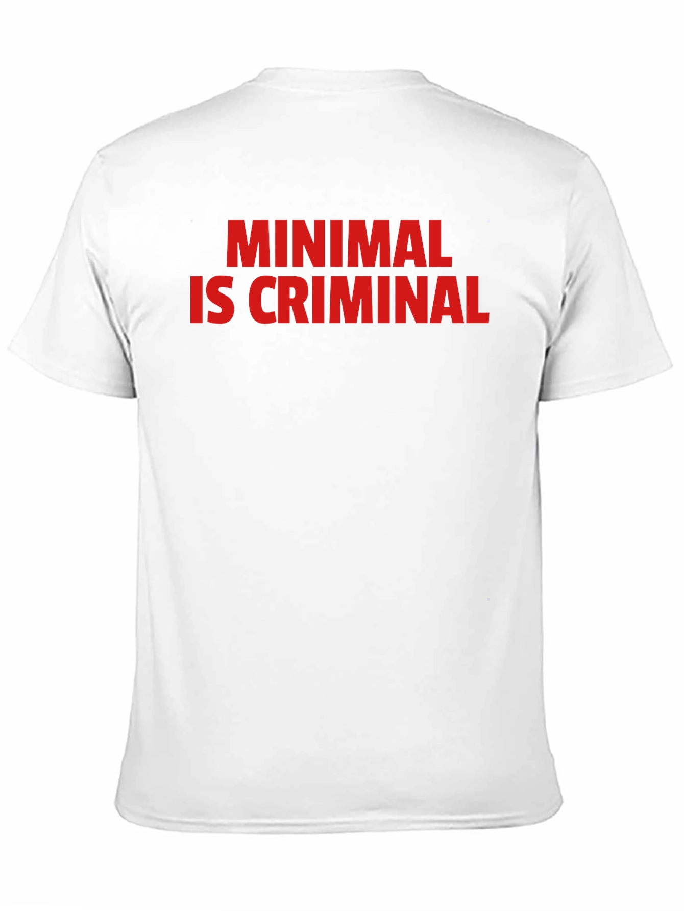 Black Minimal Is Criminal Graphic Tee - Black view 11