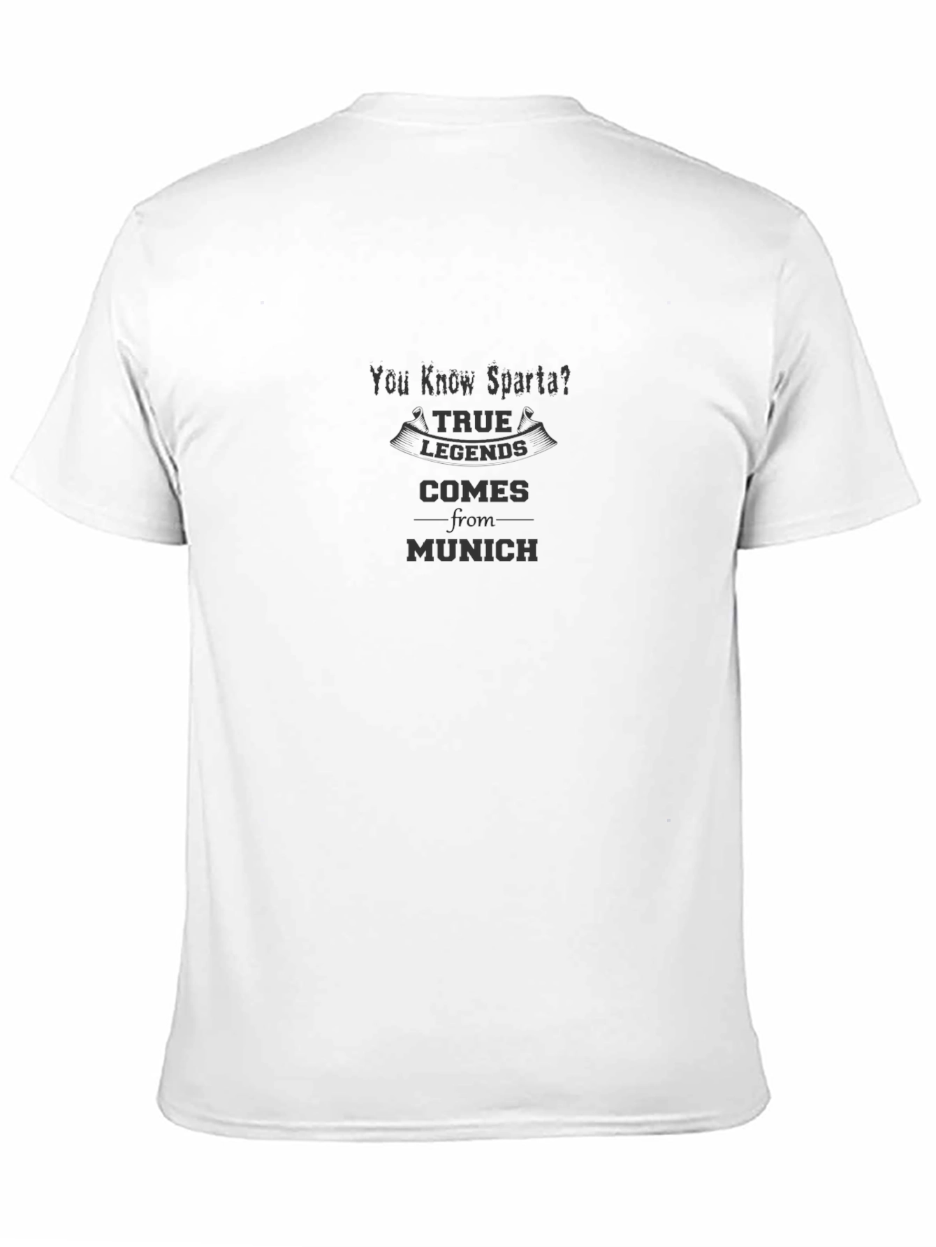 Black Sparta Munich Men's Black T-Shirt - Legends Edition view 11