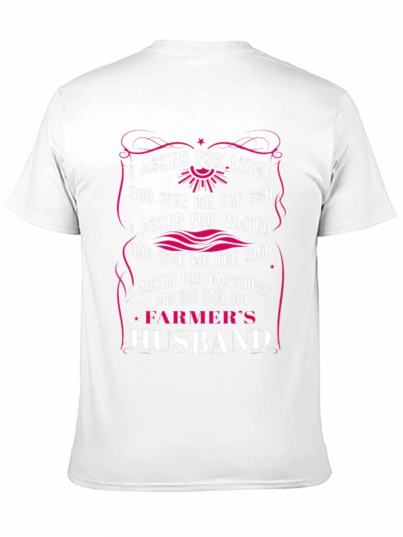 Black Farmer's Husband Graphic Tee - Gift for Men view 11