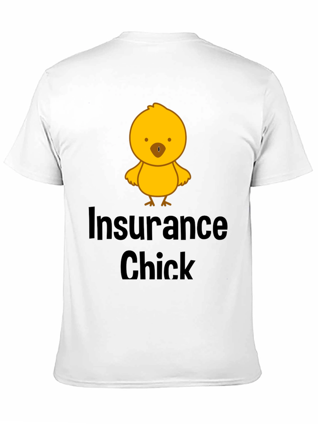 Black Insurance Chick T-Shirt - Funny & Unique Design view 11