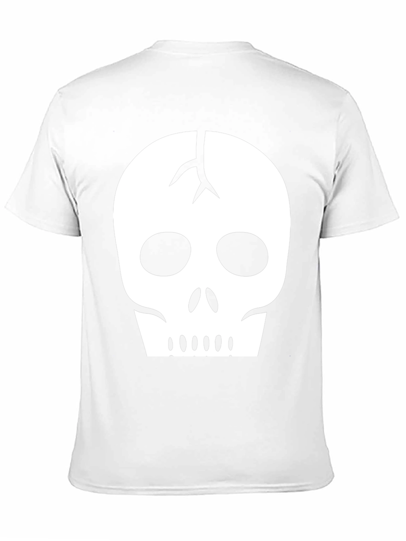 Black Skull Graphic Tee - Black Cotton Casual Shirt view 11
