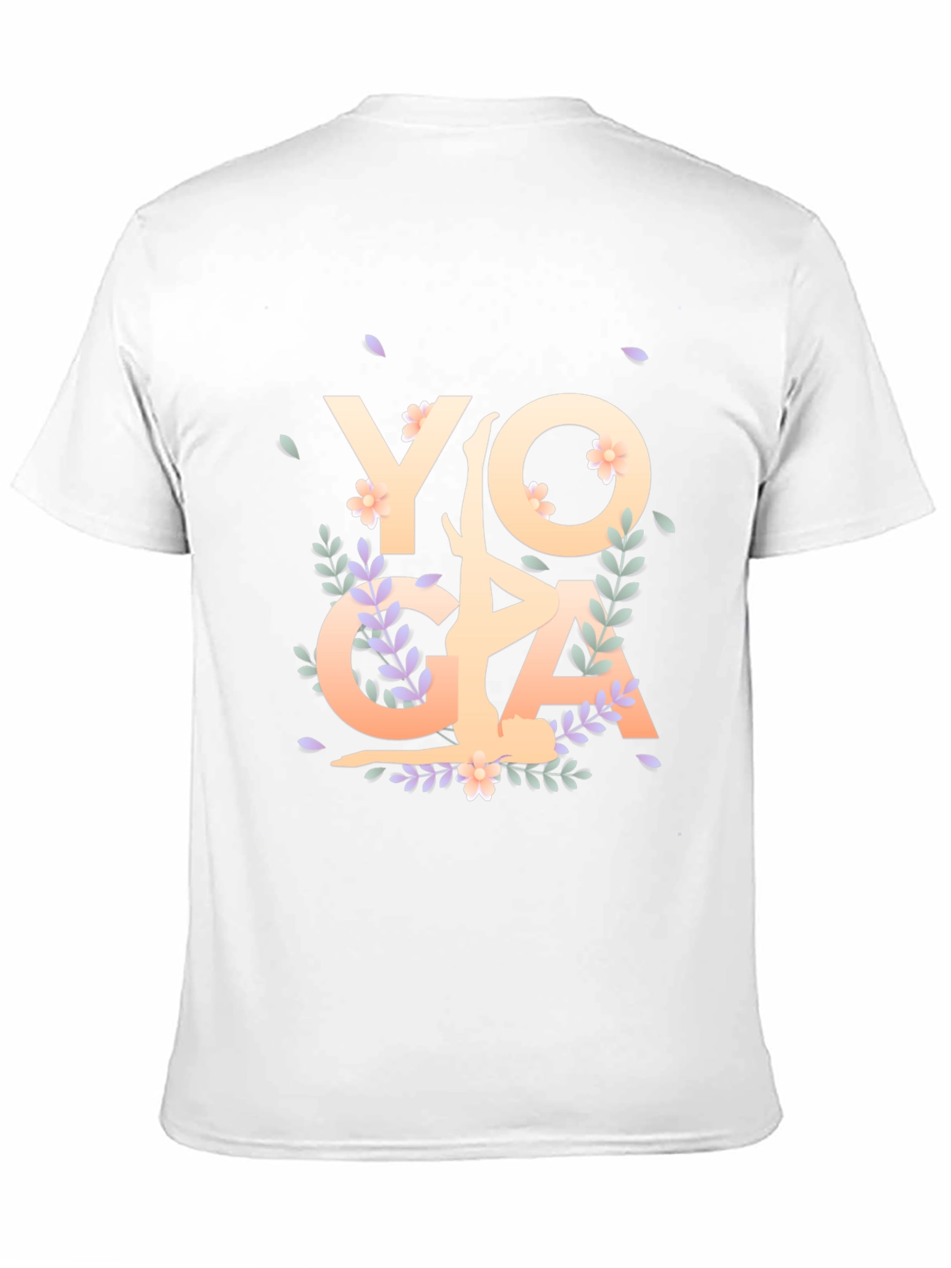 Black Yoga Floral Graphic T-Shirt view 11