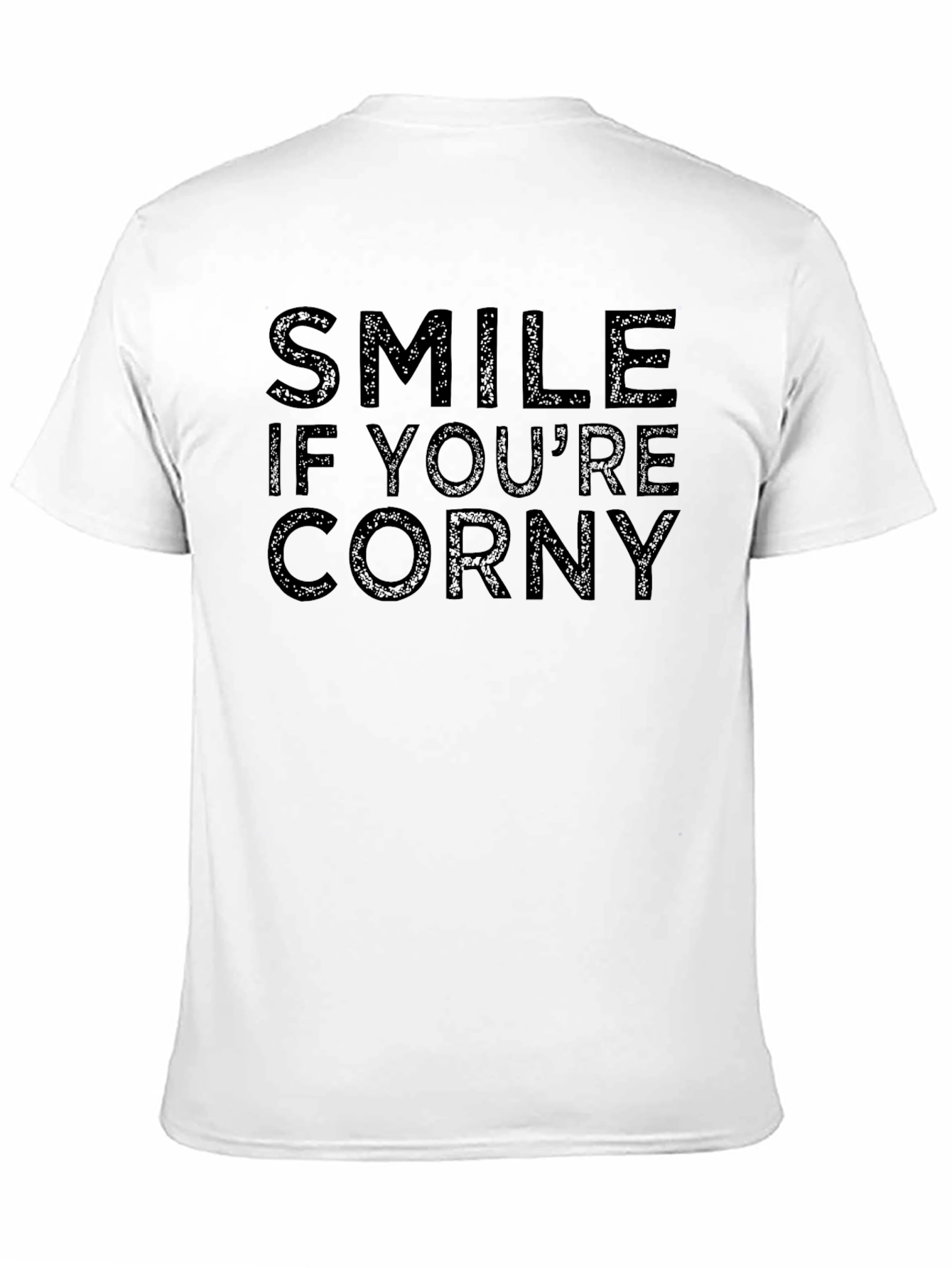 Black Smile If You're Corny T-Shirt Funny Graphic Tee view 11