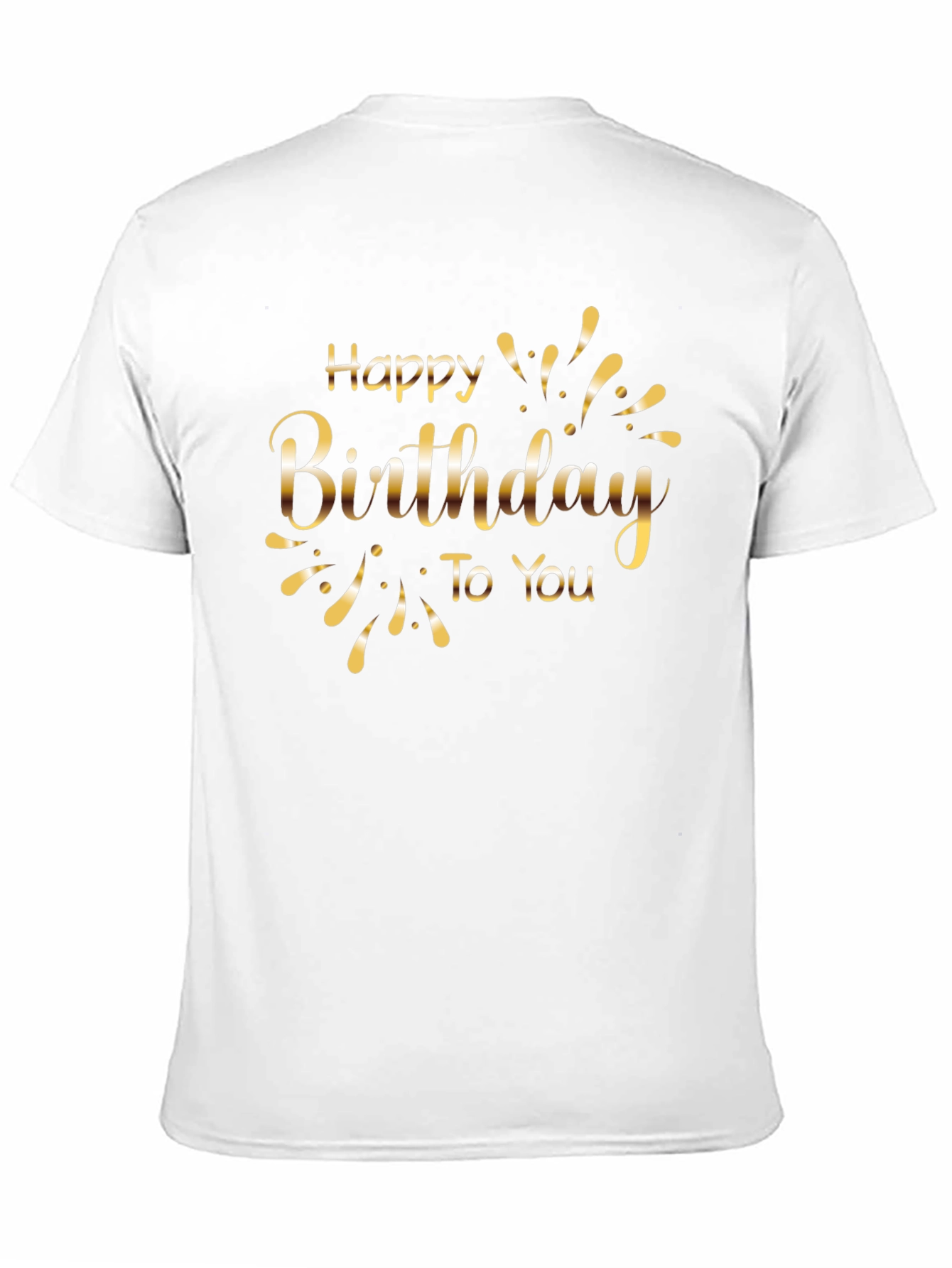 Black Happy Birthday T-Shirt - Stylish Celebration Wear view 11