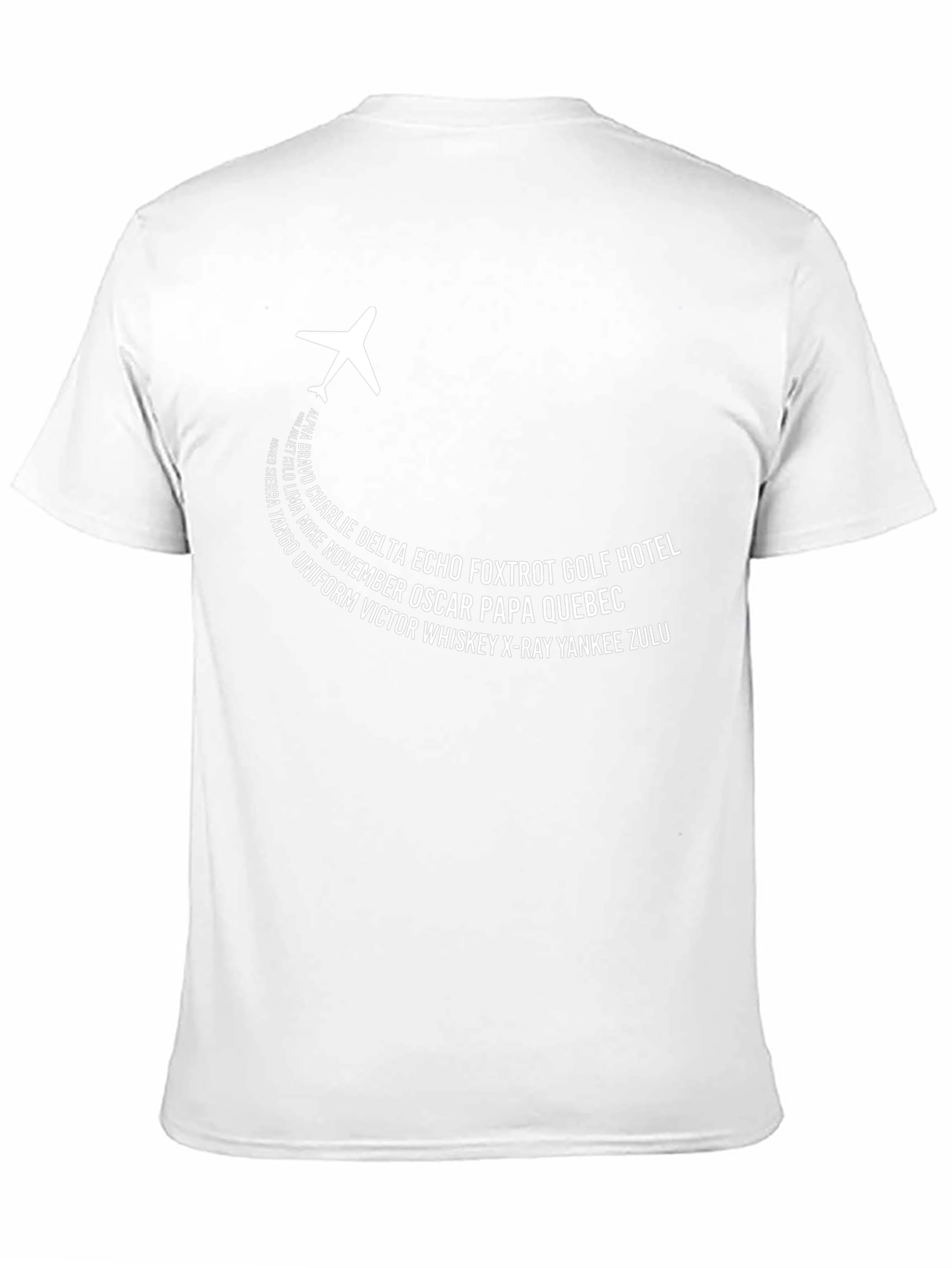 Black Aviation Alphabet T-Shirt - Pilot Phrase Design view 11