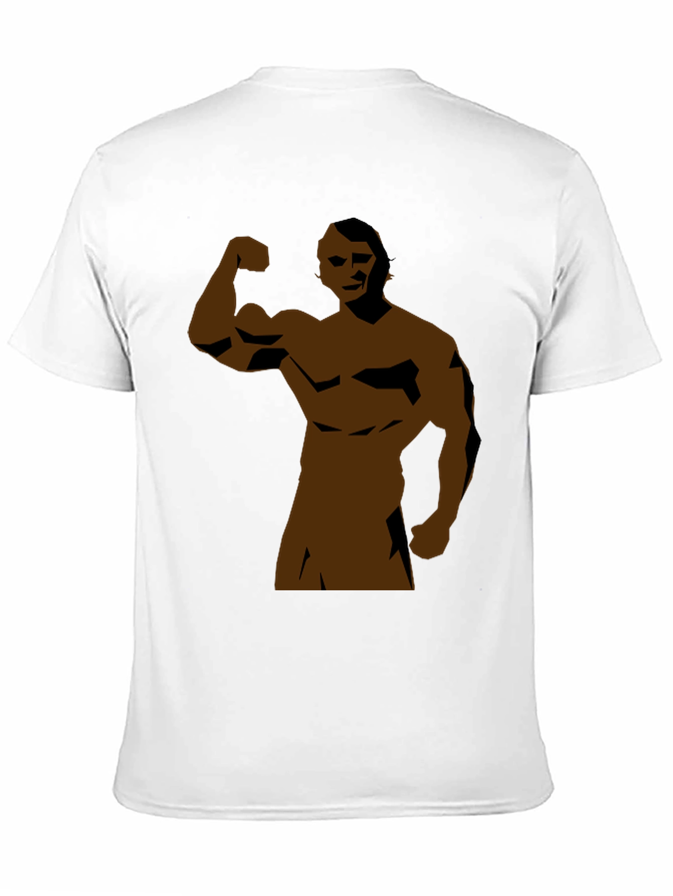 Black Muscle Man Graphic Tee - Black Short Sleeve view 11