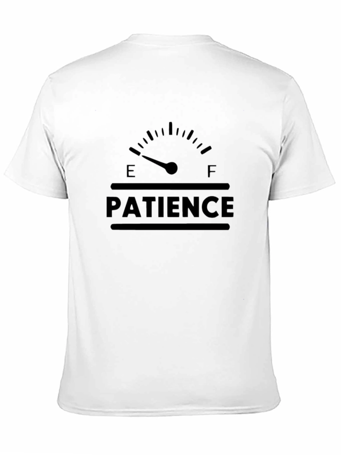 Black Patience Gauge Graphic Tee - Black Cotton view 11
