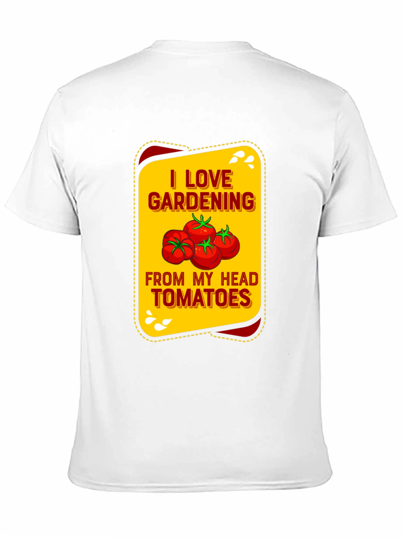 Black I Love Gardening Tomatoes Graphic Tee view 11