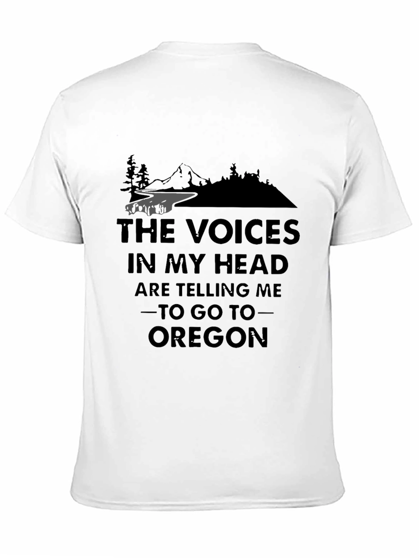 Black Oregon Calling T-Shirt, Funny Travel Tee view 11