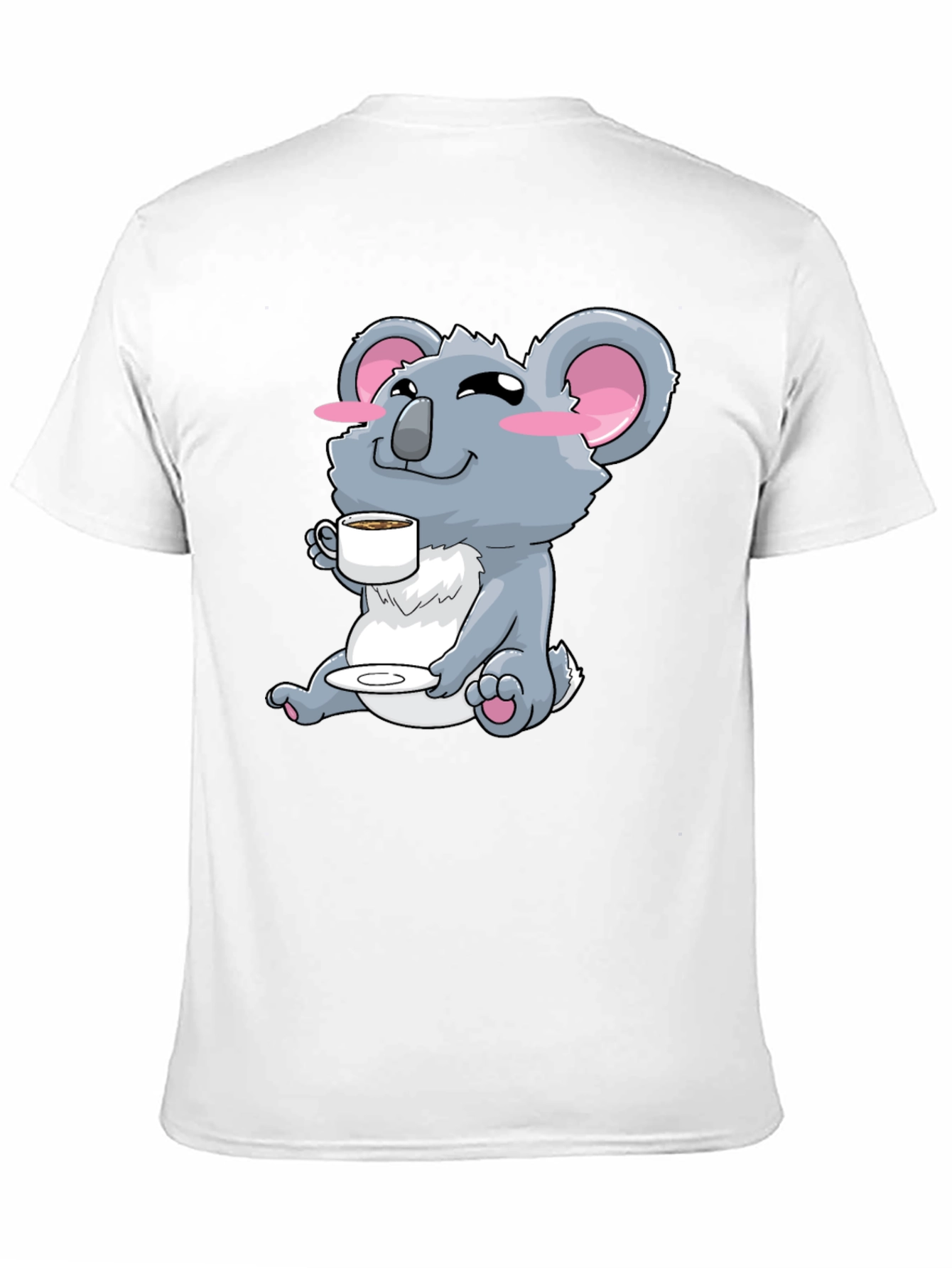 Black Koala Bear Coffee T-Shirt - Cute Graphic Tee view 11