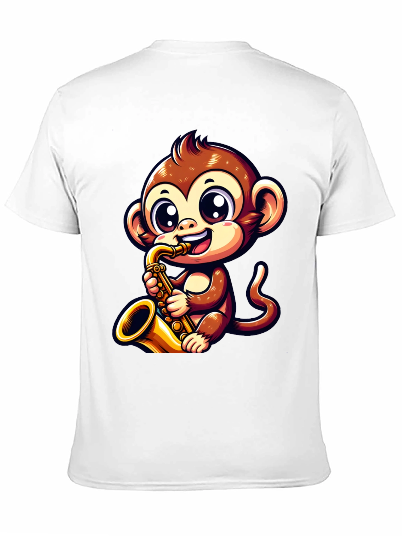 Black Monkey Saxophone T-Shirt view 11