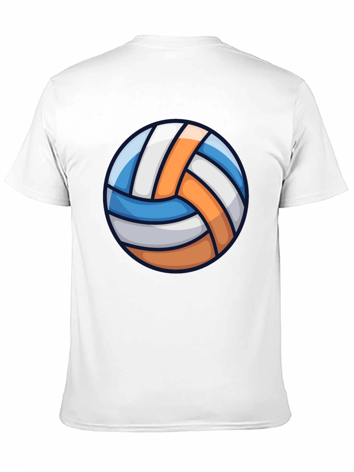 Black Volleyball Graphic Tee - Sporty Casual T-Shirt view 11