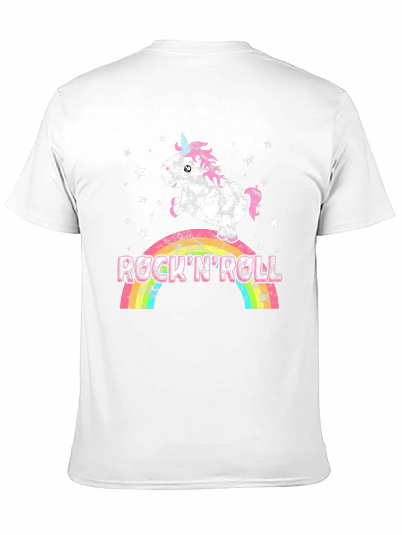 Black Rock 'N Roll Unicorn Graphic T-Shirt view 11