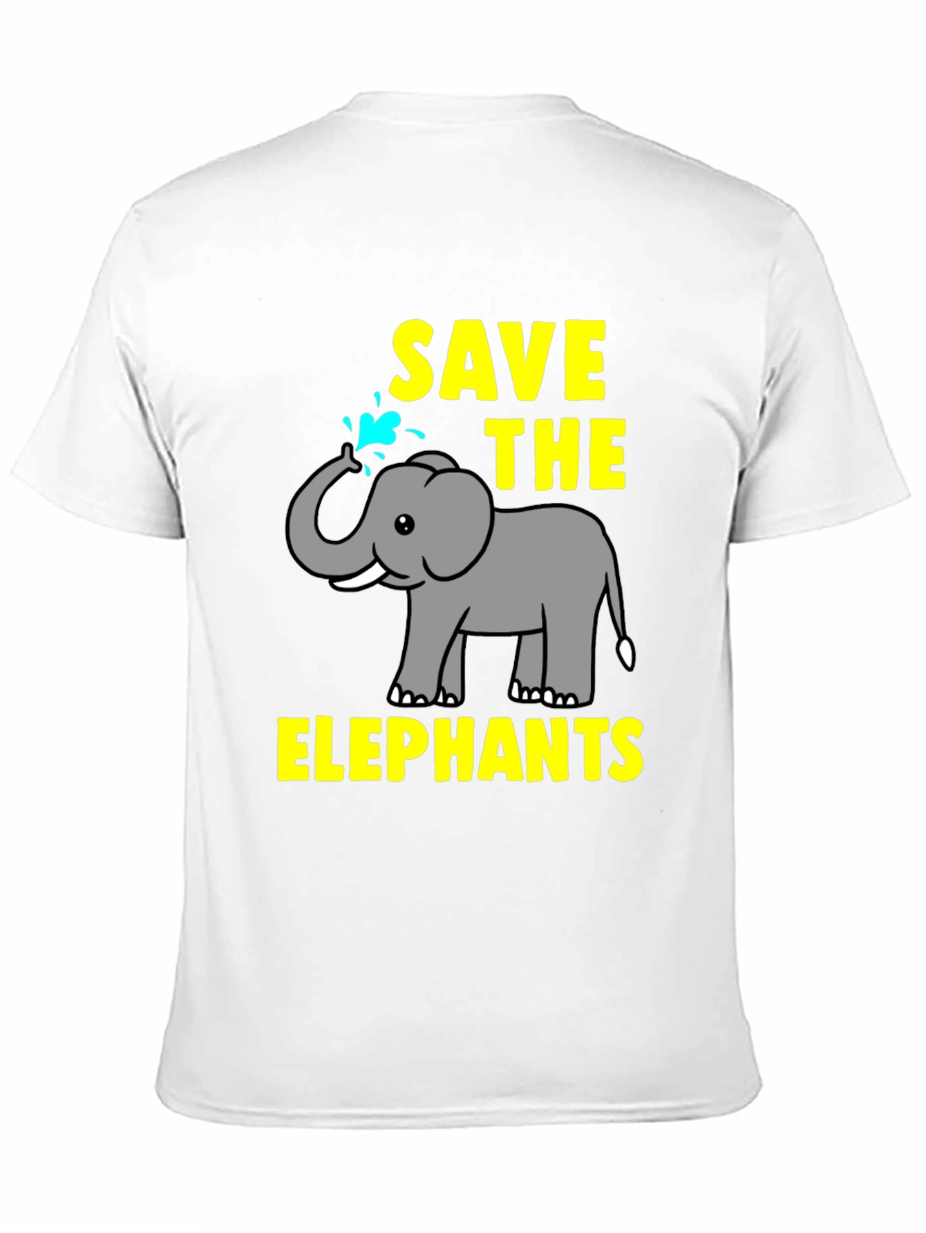Black Save The Elephants Graphic Tee view 11