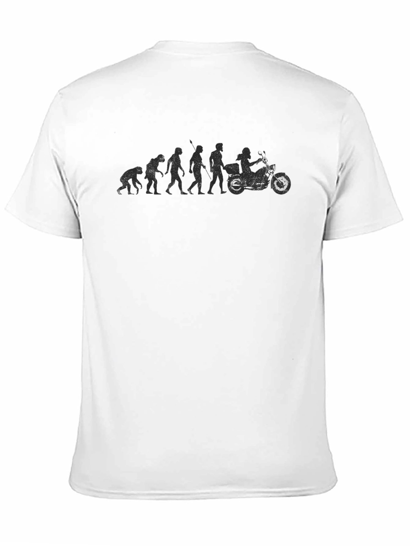 Black Evolution of Biker T-Shirt - Black view 11