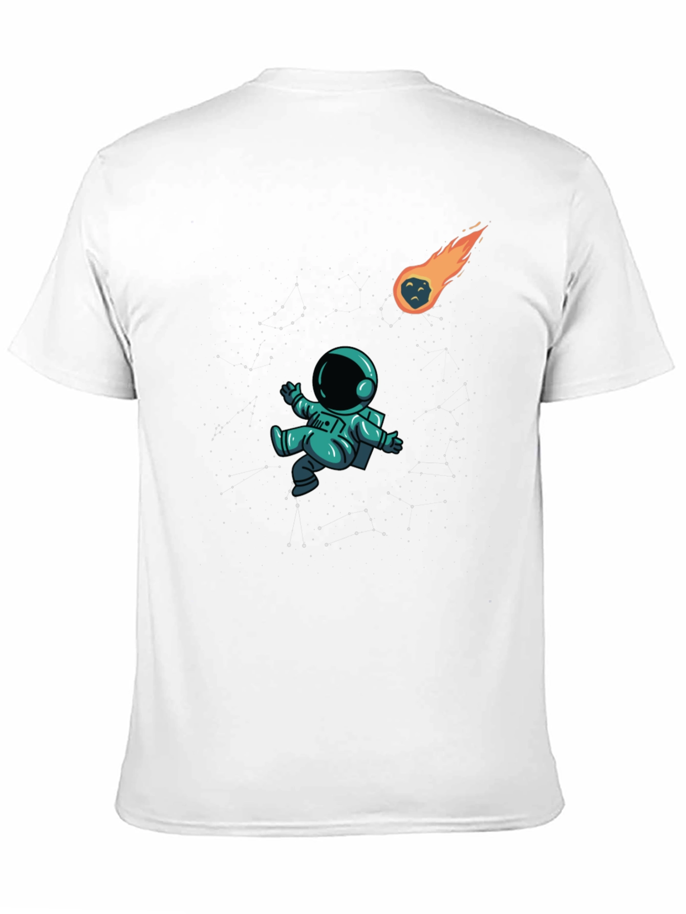 Black Astronaut in Space Black T-Shirt view 11