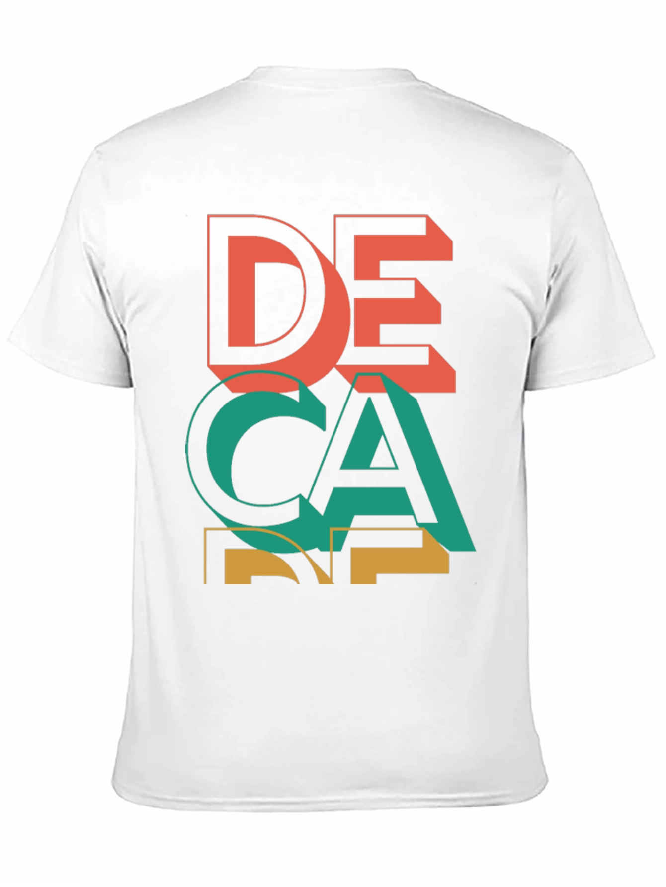 Black Decane Graphic Tee - Cool Retro Design view 11