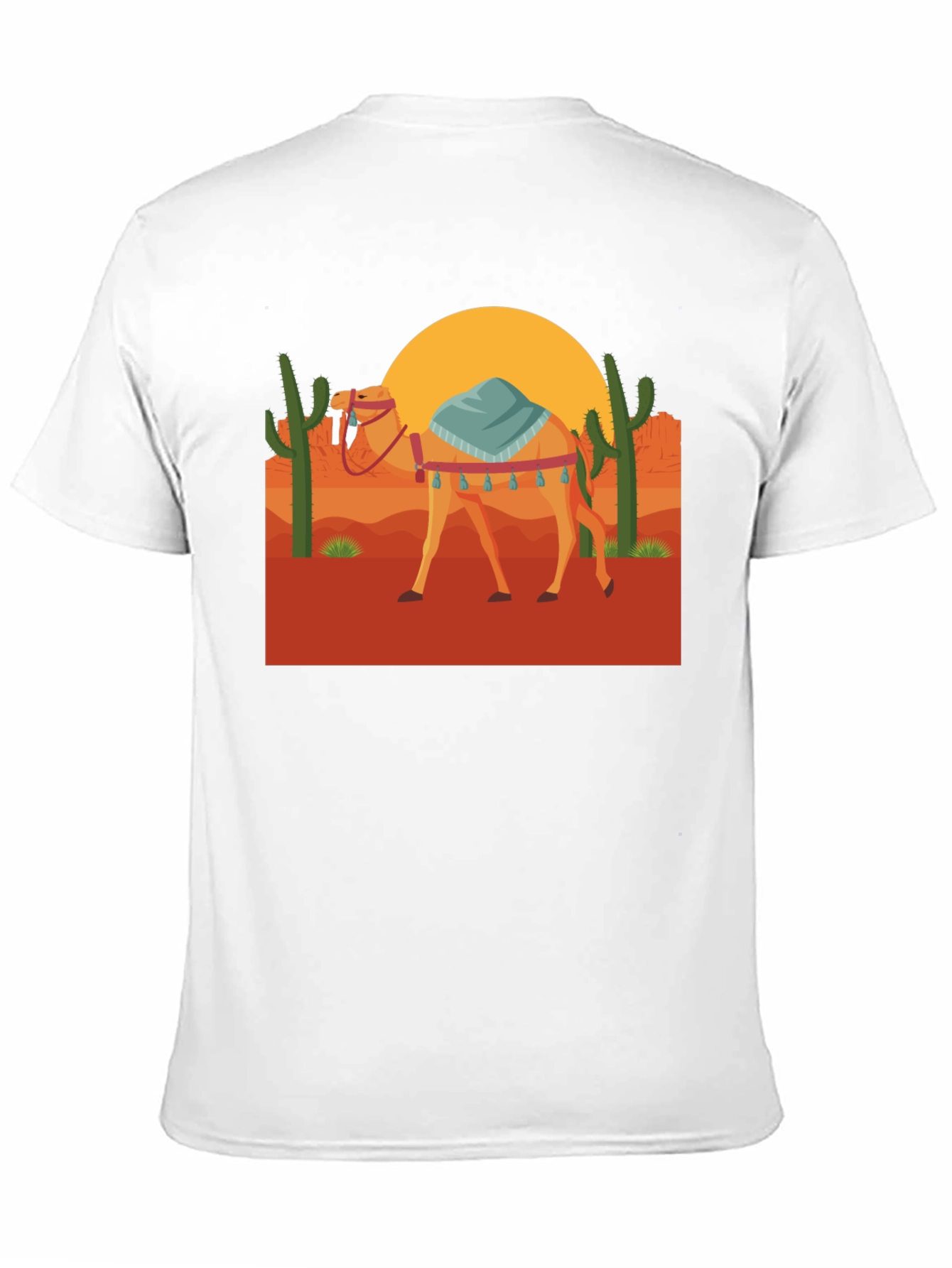 Black Desert Camel Graphic Tee - Unisex Black T-Shirt view 11