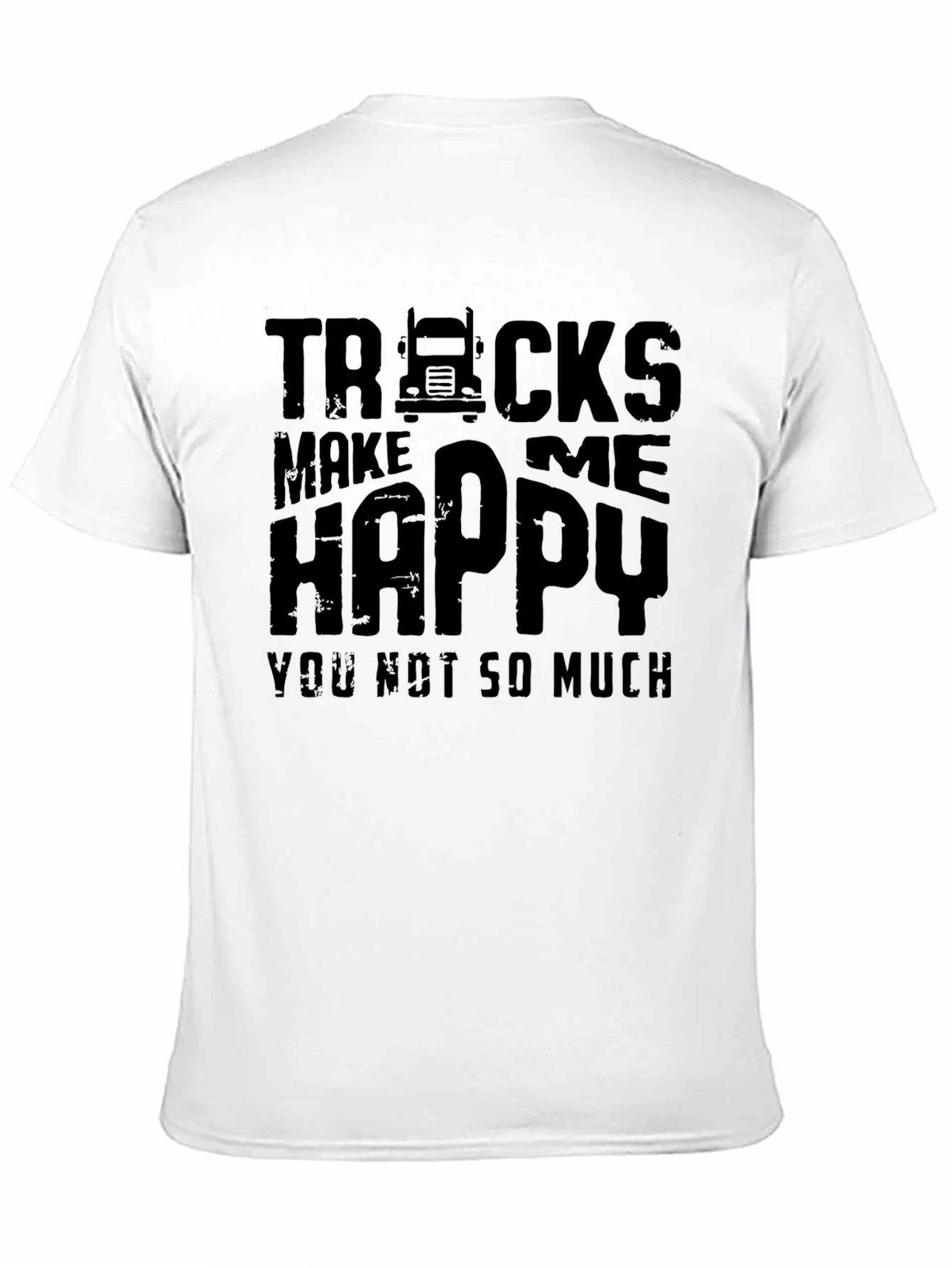 Black Trucks Make Me Happy Graphic Tee view 11