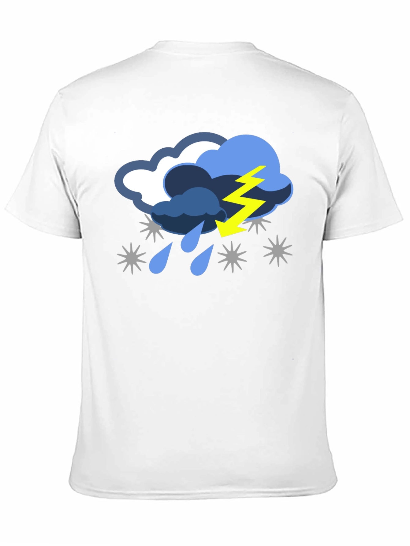 Black Stormy Weather Graphic T-Shirt view 11