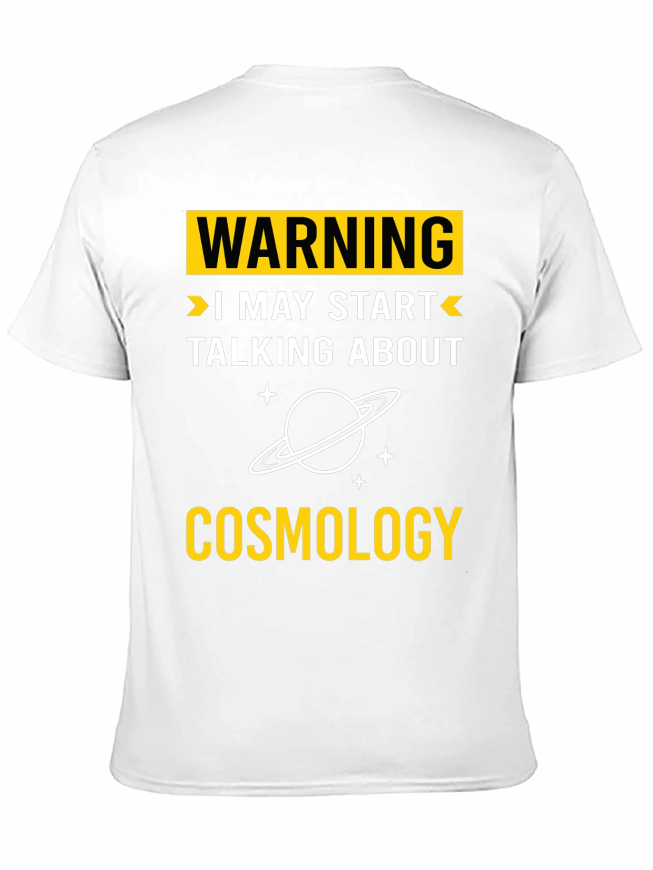 Black Warning Cosmology T-Shirt view 11