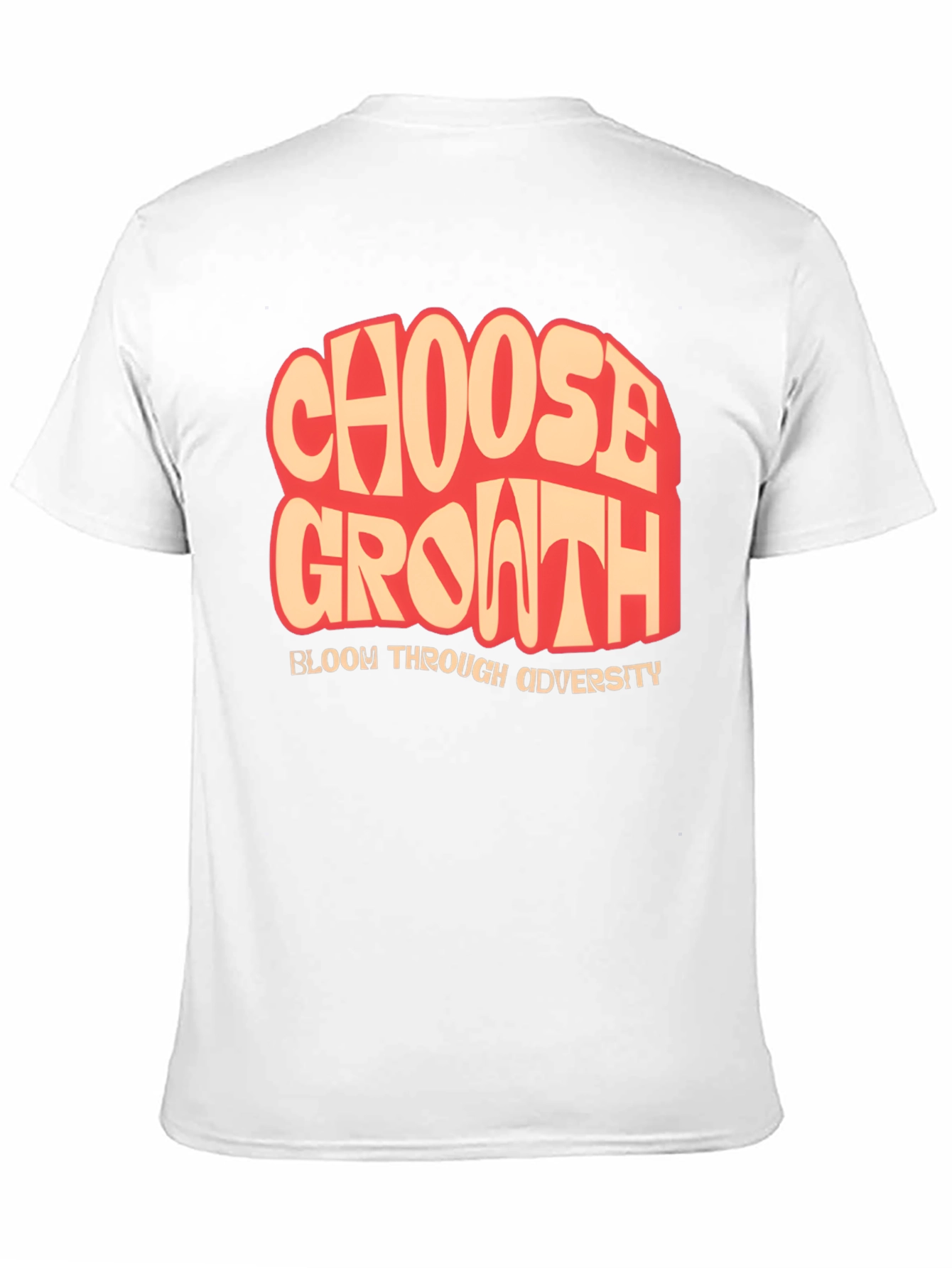 Black Choose Growth T-Shirt: Bloom Through Adversity, Black view 11