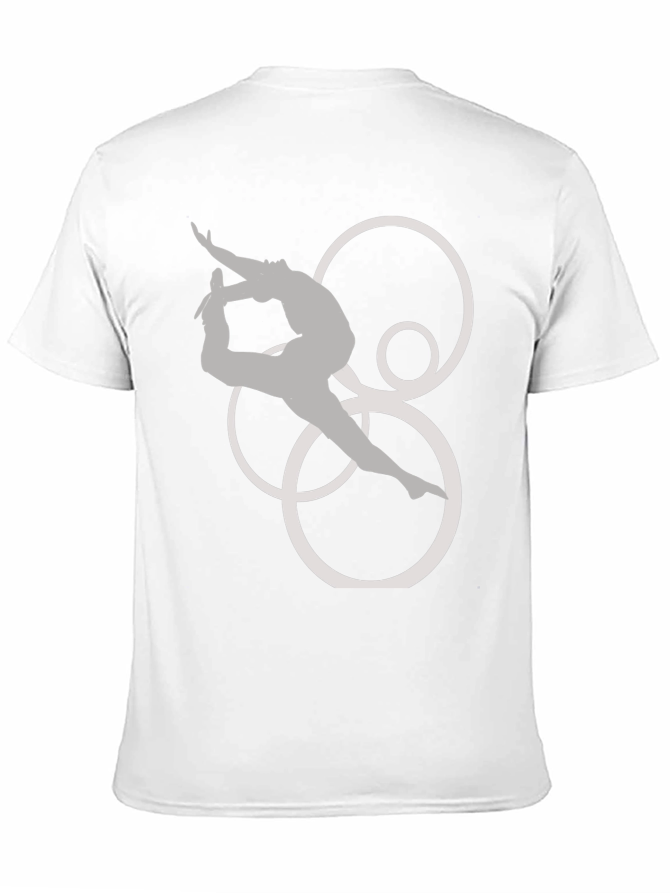 Black Gymnast T-Shirt - Artistic Circles Design view 11