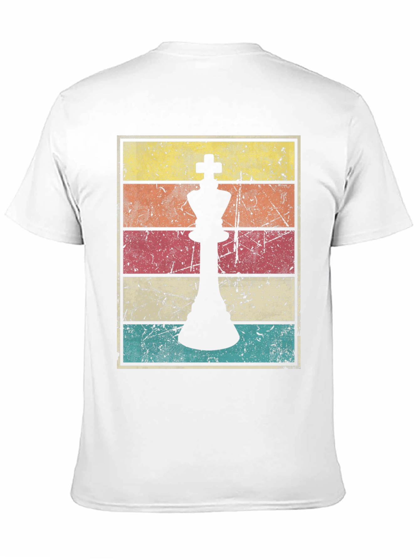 Black Retro Chess King T-Shirt - Vintage Style Tee view 11