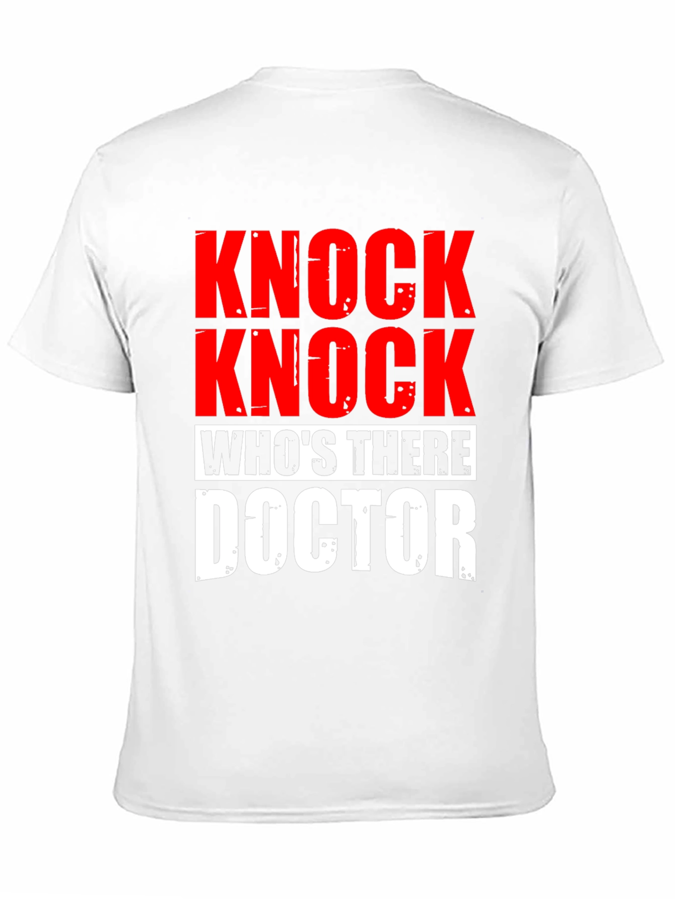 Black Knock Knock Doctor T-Shirt - Humorous Joke Tee view 11