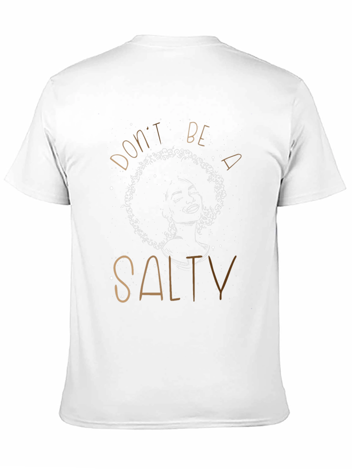Black Don't Be Salty Graphic Tee - Unisex Black T-Shirt view 11