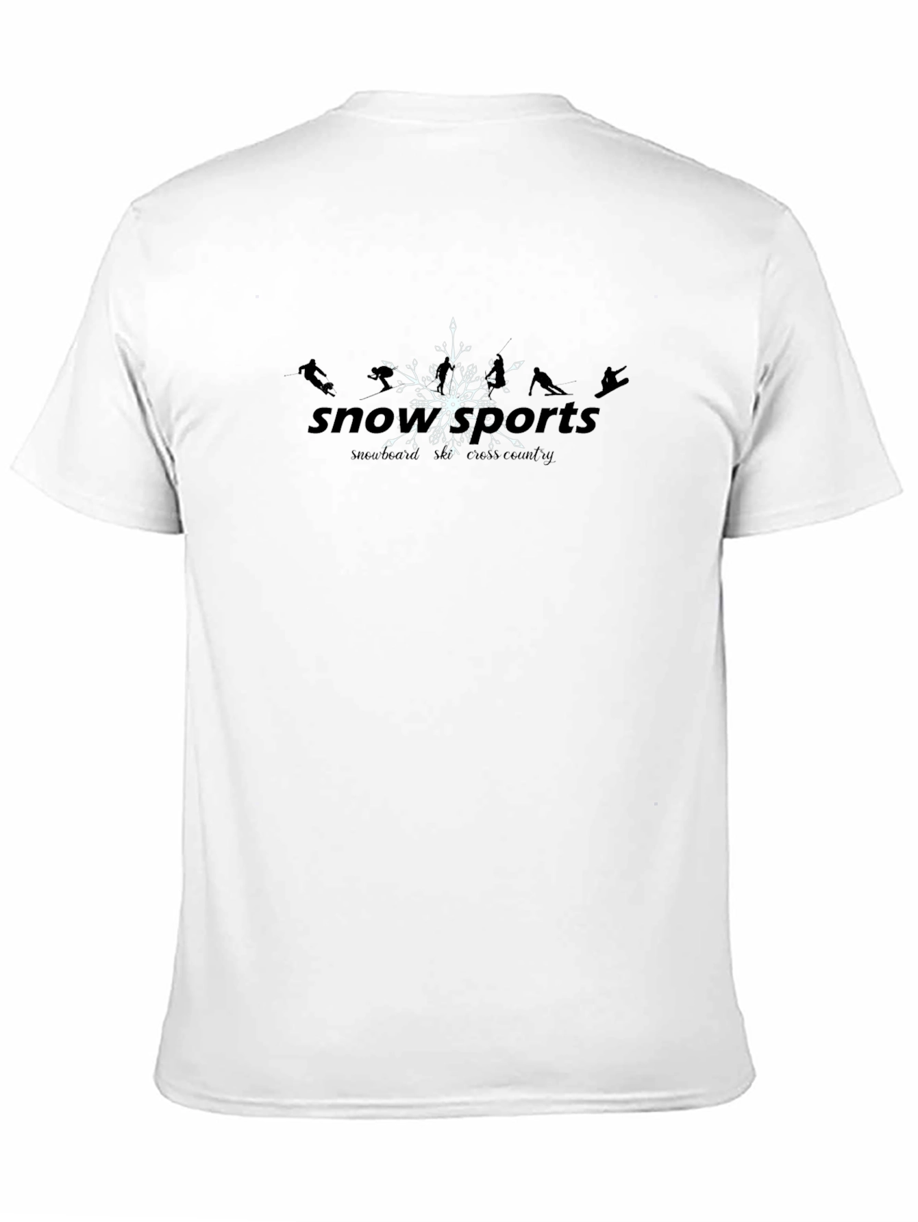 Black Snowsports Snowflake Tee - Winter Sports Apparel view 11