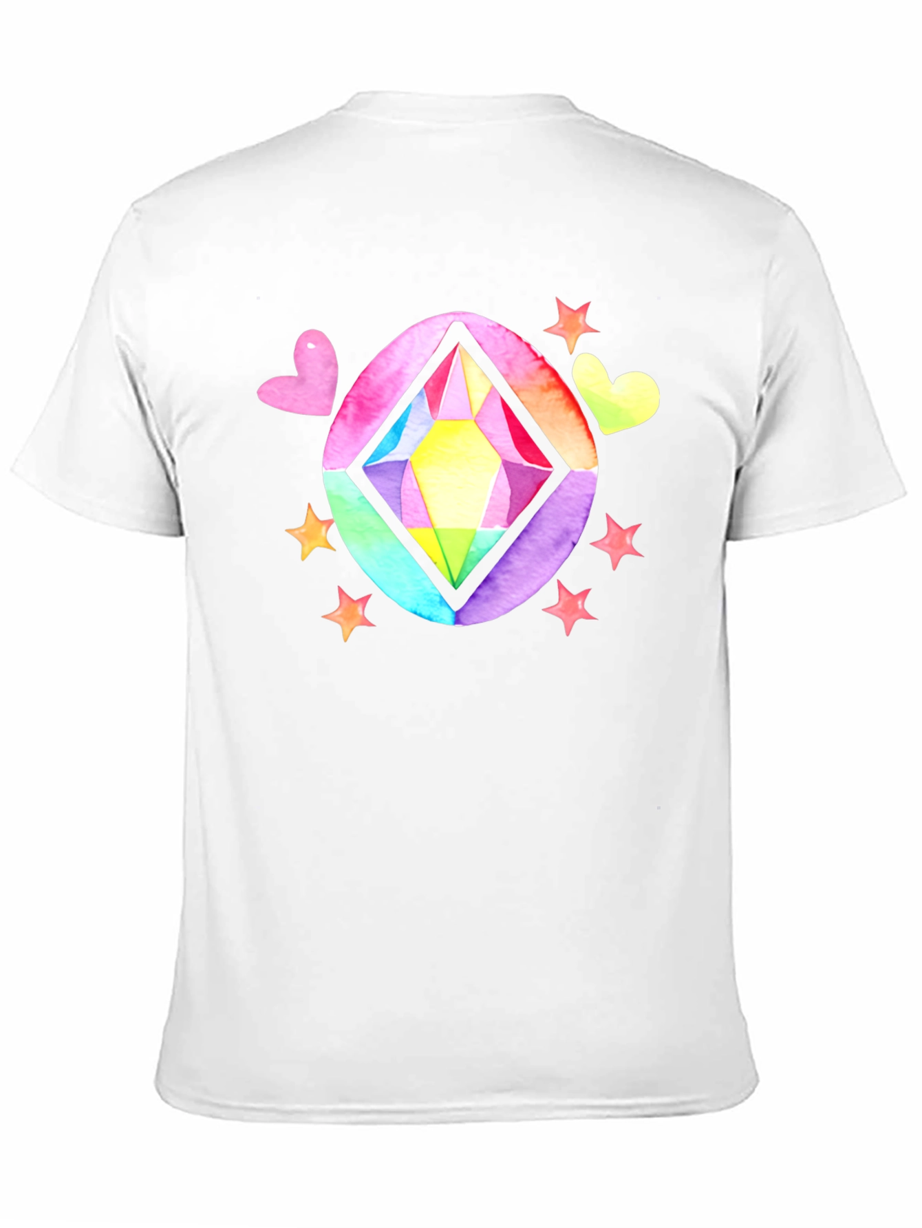 Black Rainbow Gem T-Shirt view 11