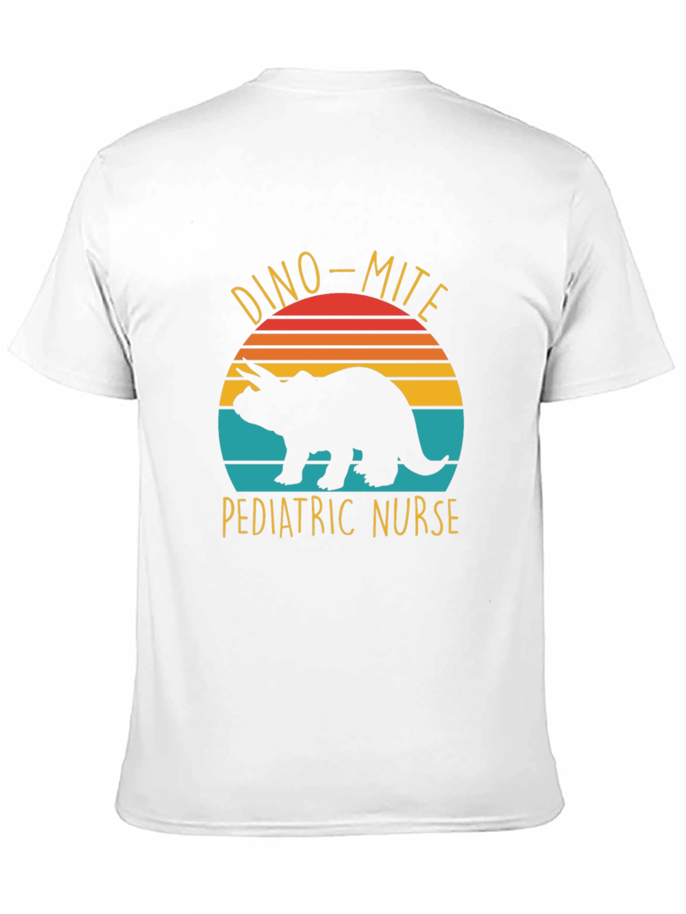 Black Dino-Mite Pediatric Nurse T-Shirt view 11