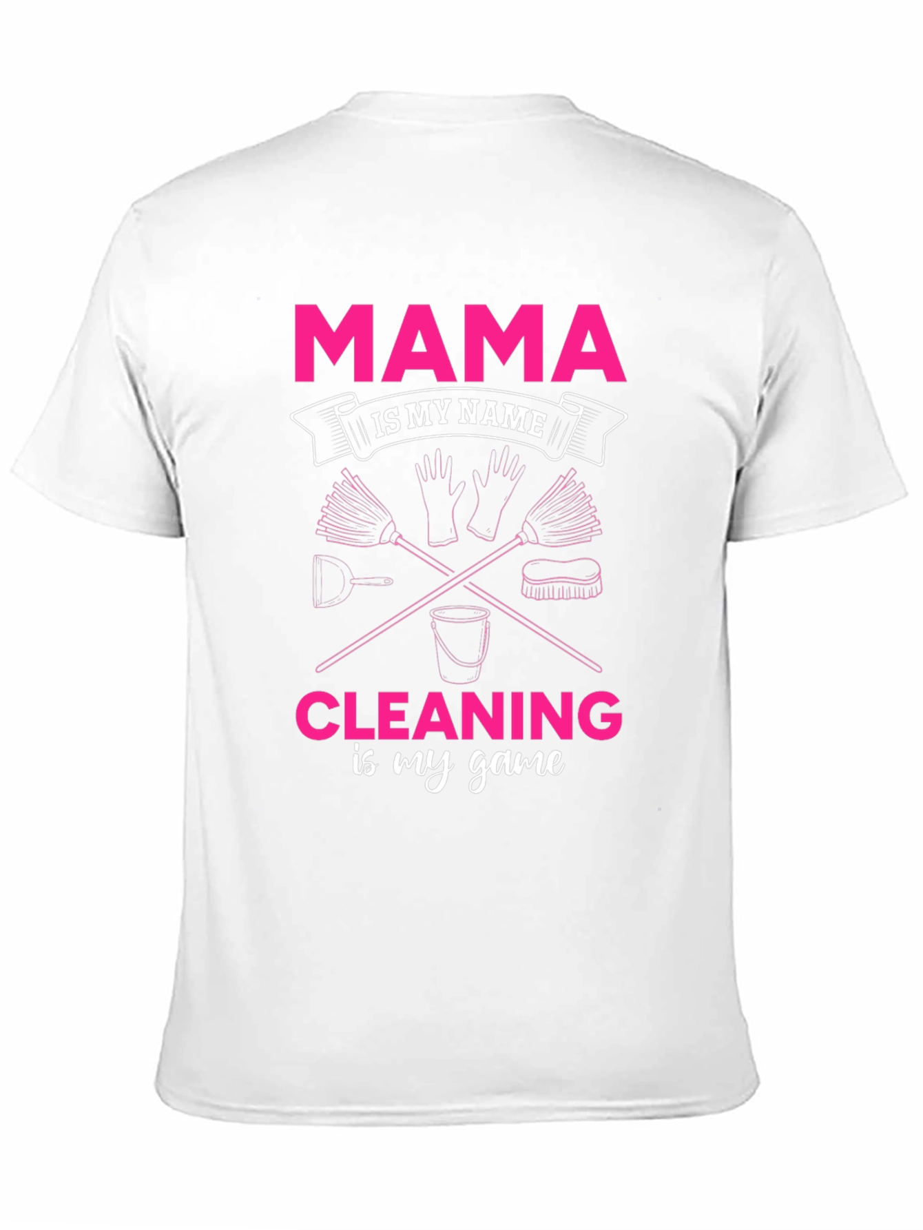 Black Mama Cleaning T-Shirt view 11